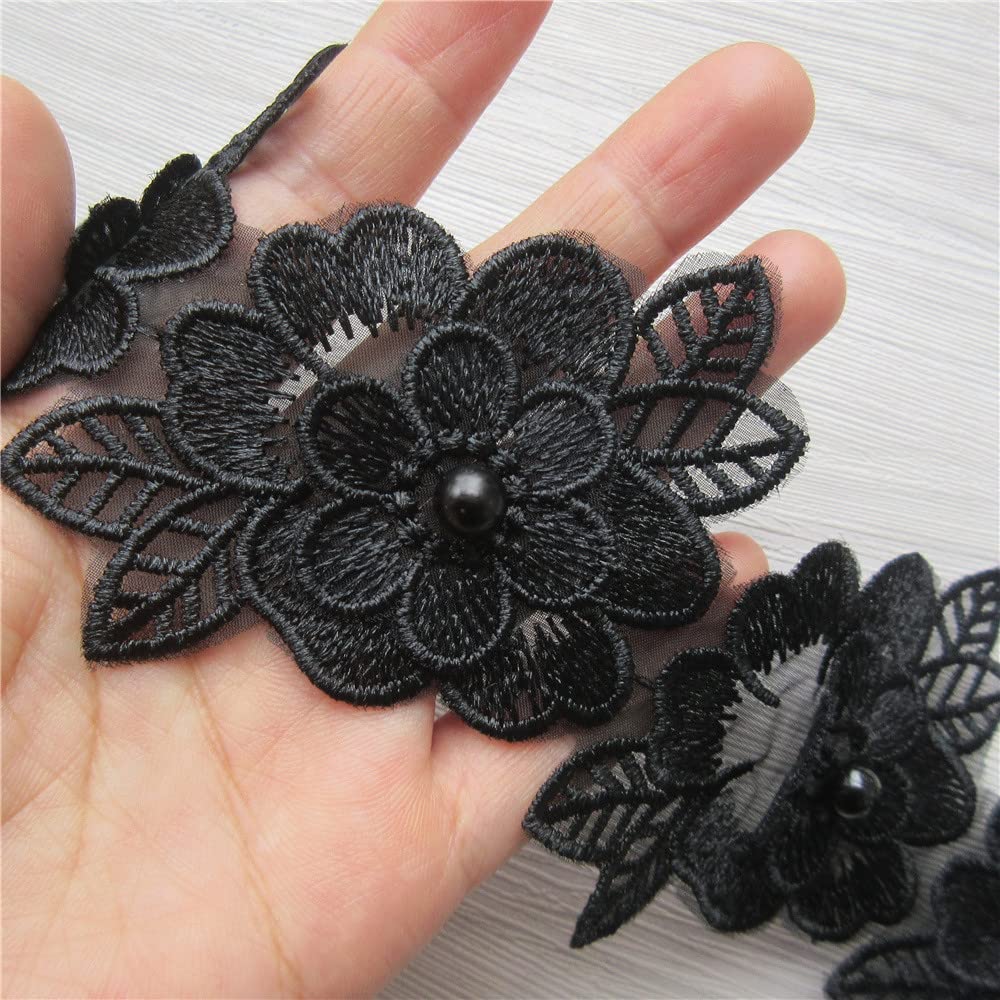 Ruban De Dentelle En Fausses Perles : Applique à Franges De Perles