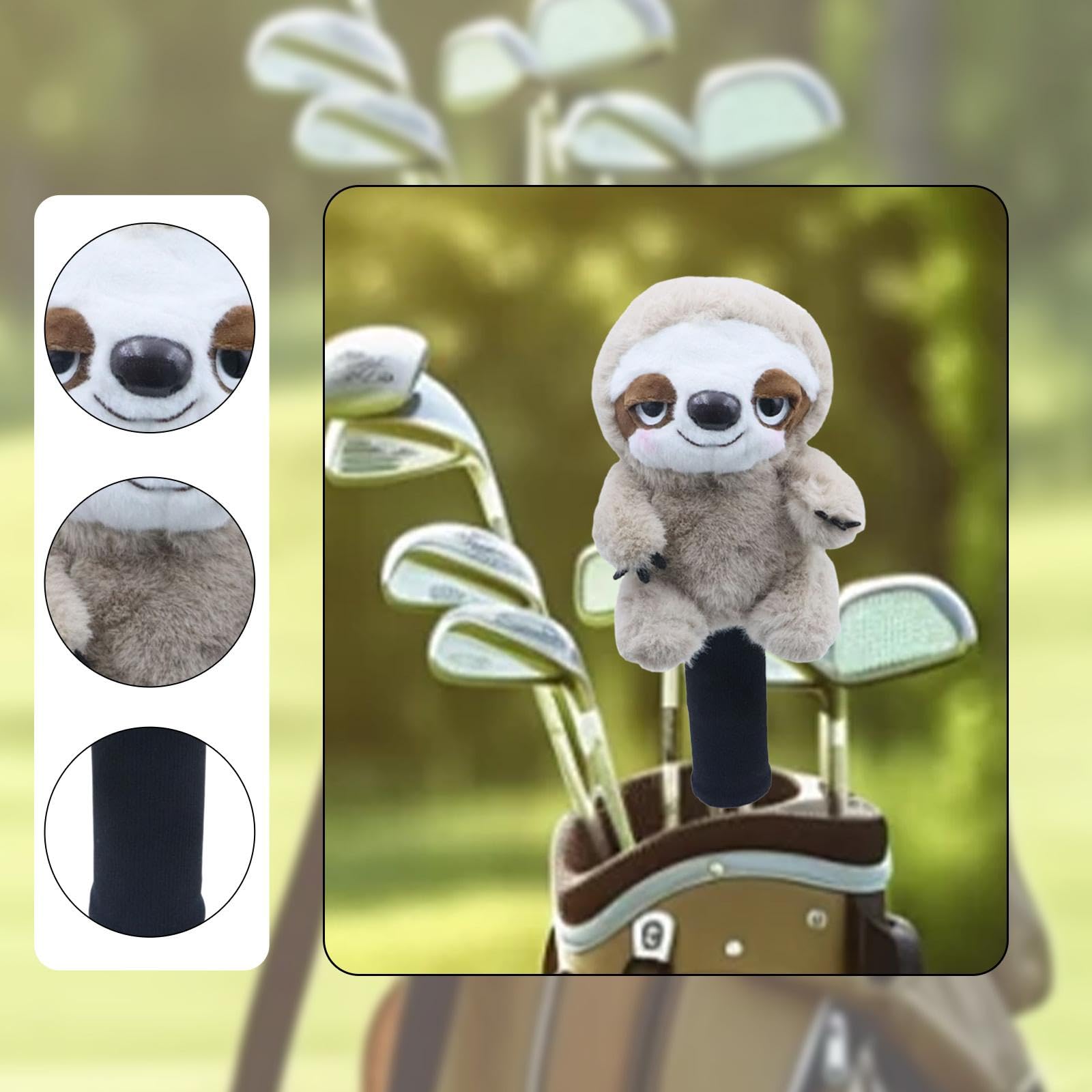 Amagogo Housse de Protection pour Club de Golf Wood, en Peluche, Douce et Anti-Rayures, idéale comme Cadeau pour