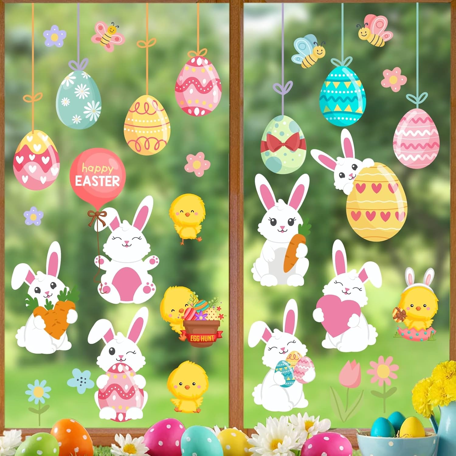 Happy Easter Decals For Wall Decorations Easter Window