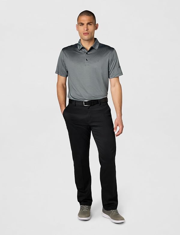 Callaway Men's Fine Line Stripe Short Sleeve Moisture-Wicking Stretch Golf Polo Shirt (Available in Big & Tall) by Callaway - Used condition - Image 3