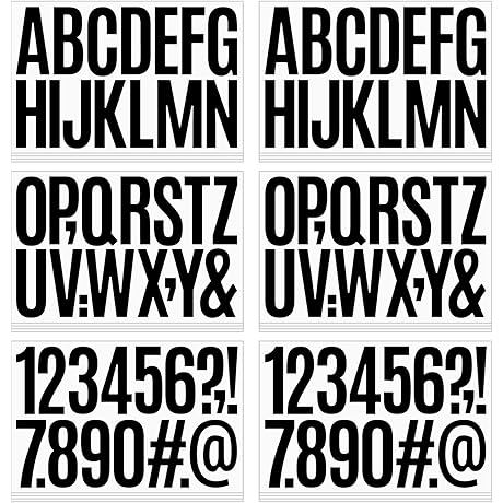 3 Inch Self-Adhesive Alphabet Letter Stickers