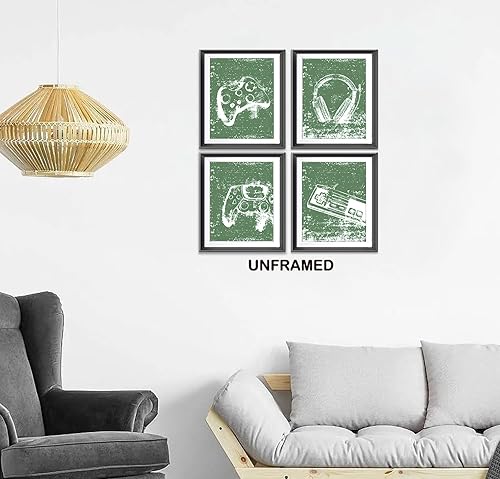 Miniatura 2 de Póster retro de videojuegos para el hogar, habitación de niños, decoración de sala de juegos, decoración de videojuegos en blanco y negro, arte de