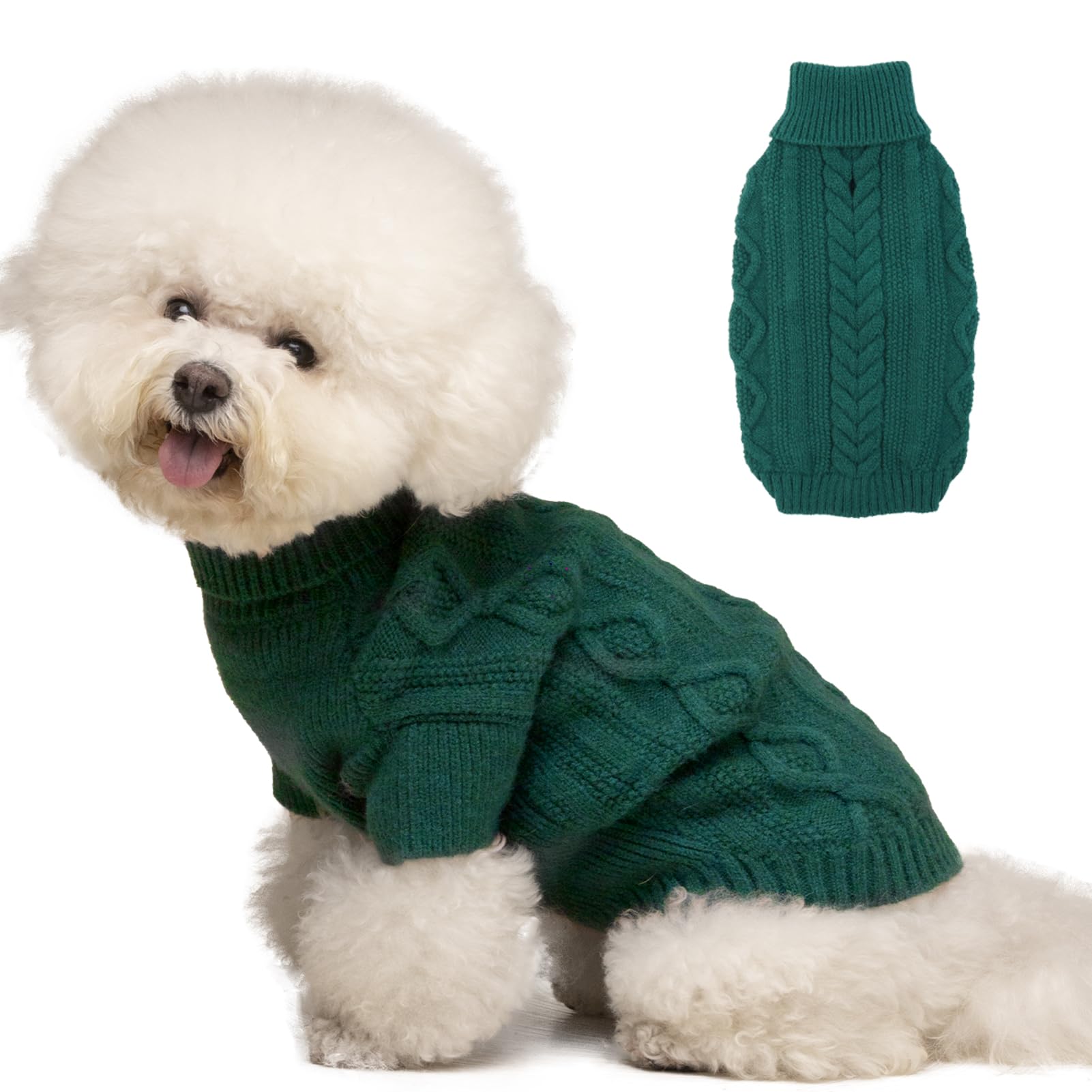 Small Dog Sweater, Fall Dog Sweaters, Girl Dog Sweater Thanksgiving, Dog  Sweatershirt with Harness Hole, Puppy Christmas Sweater, Warm Winter Clothes