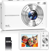 Vista 9 de Digital Camera, Latest FHD 1080P Digital Camera for Teens with SD Card Anti Shake Point and Shoot Cameras Portable 16X Zoom Compact Small Cameras
