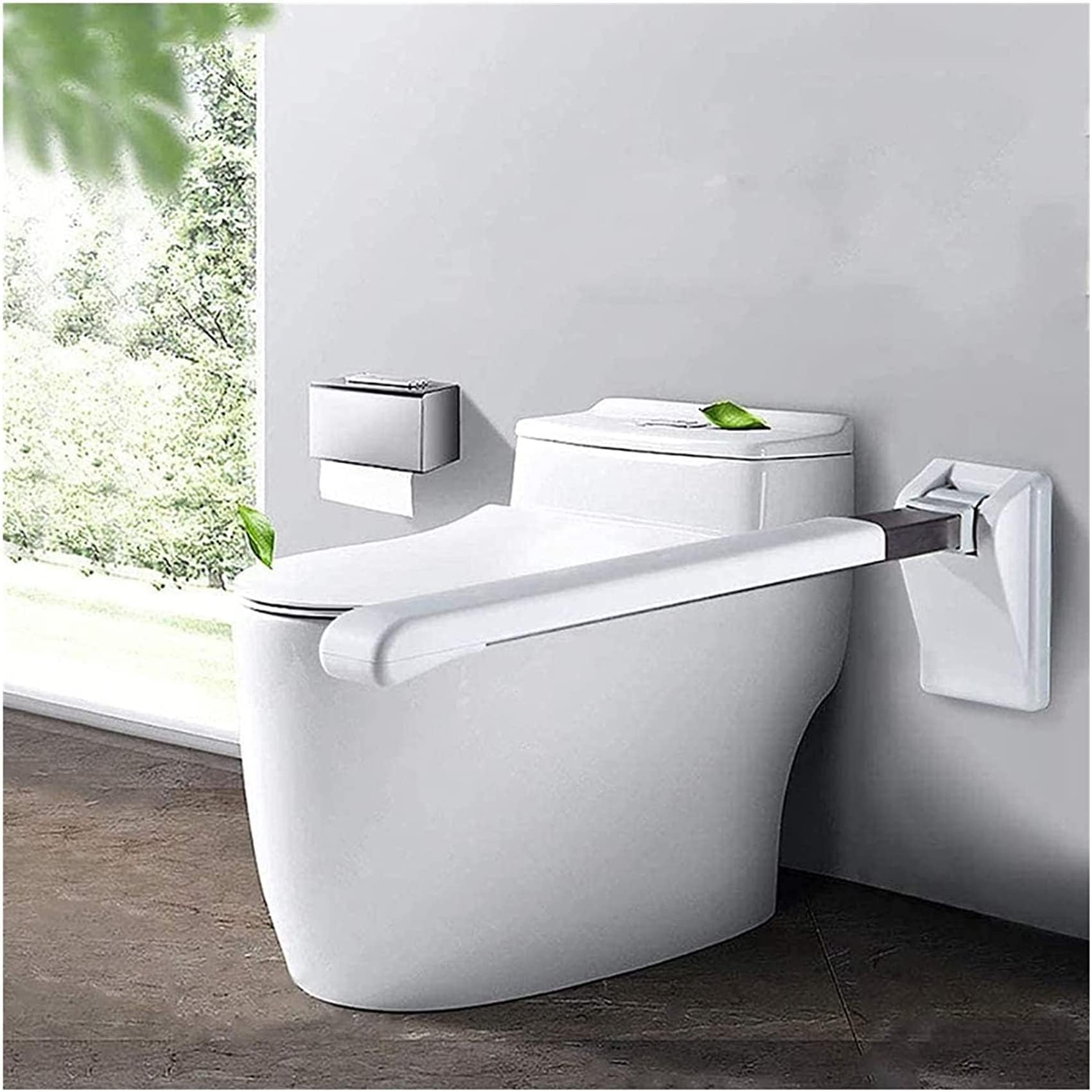 Maniglia per WC | Bracciolo ribaltabile da parete | Barra di sicurezza regolabile per anziani e disabili