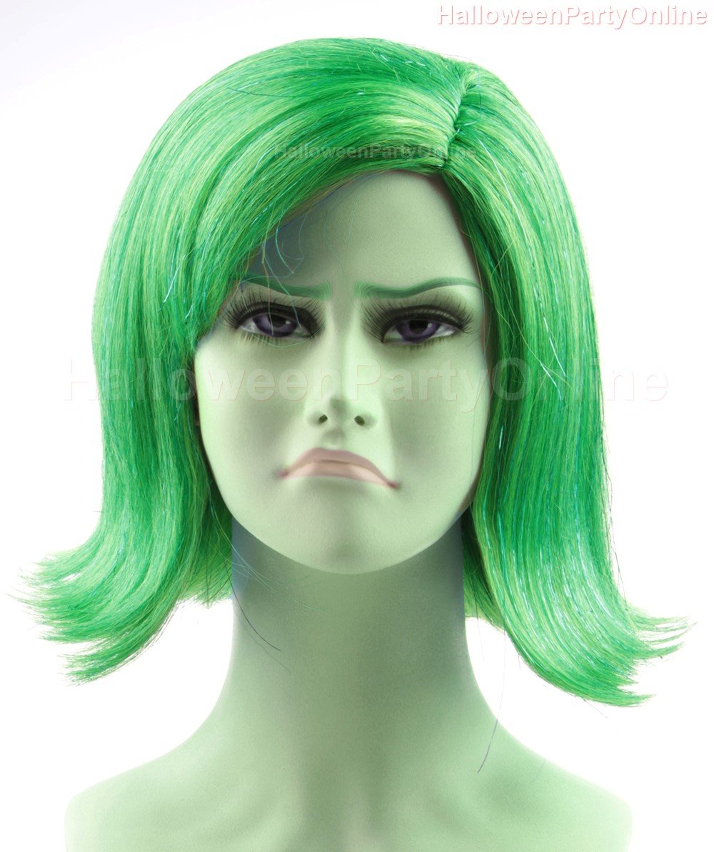 Halloween Party Online Disgust Inside Green Wig Out Costume