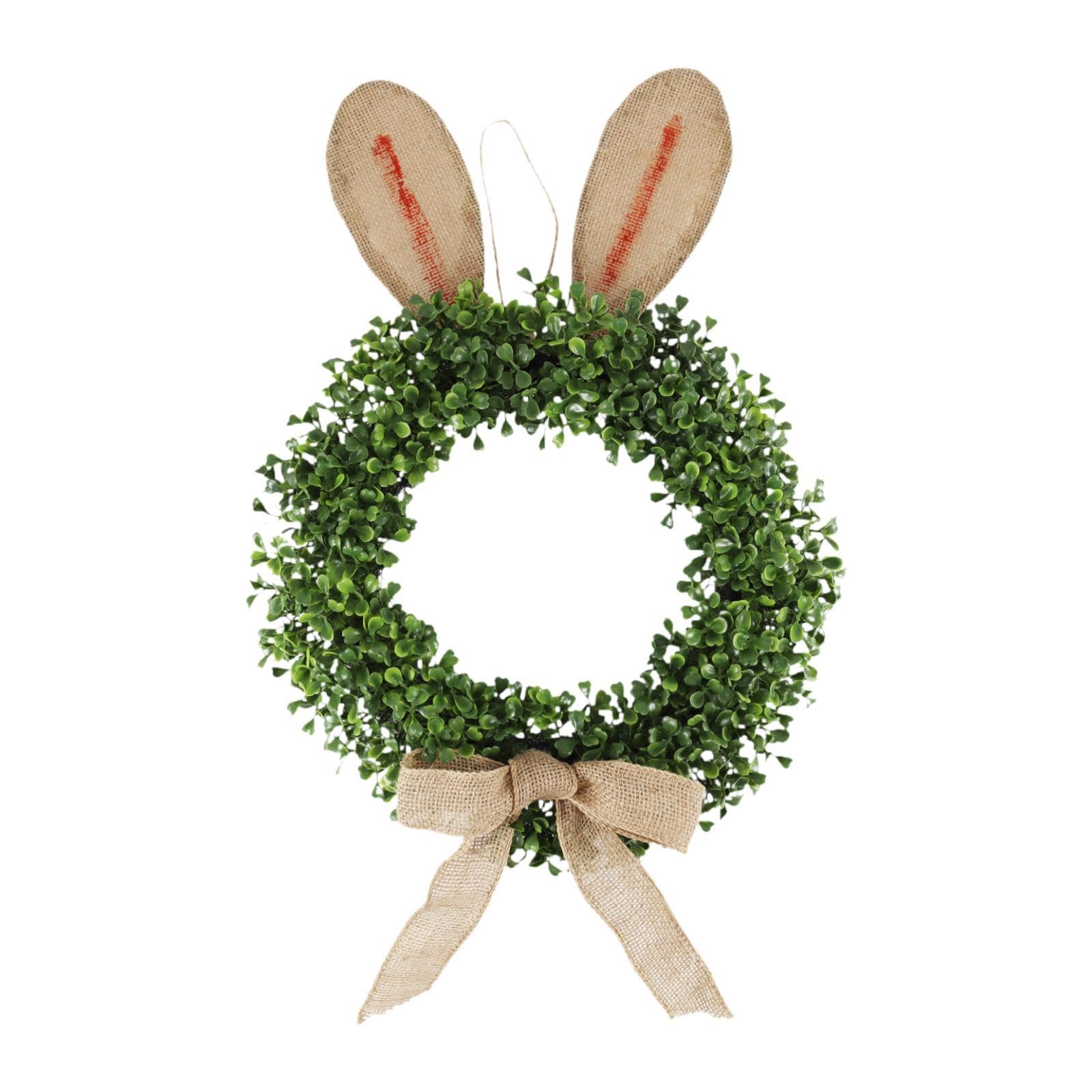 Corona de Pascua para Puerta de Entrada, Adorno Decorativo, Regalo, Guirnalda de Flores Artificiales para, Pared, decoración