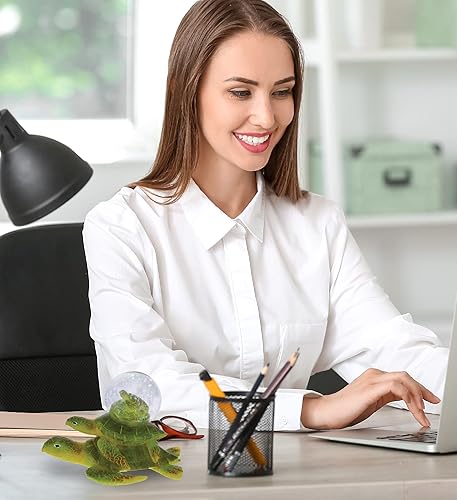 Miniatura 7 de CoTa Global Globo de nieve de tortuga marina - Figura brillante de globo de agua con purpurina brillante, adorno coleccionable para decoración del