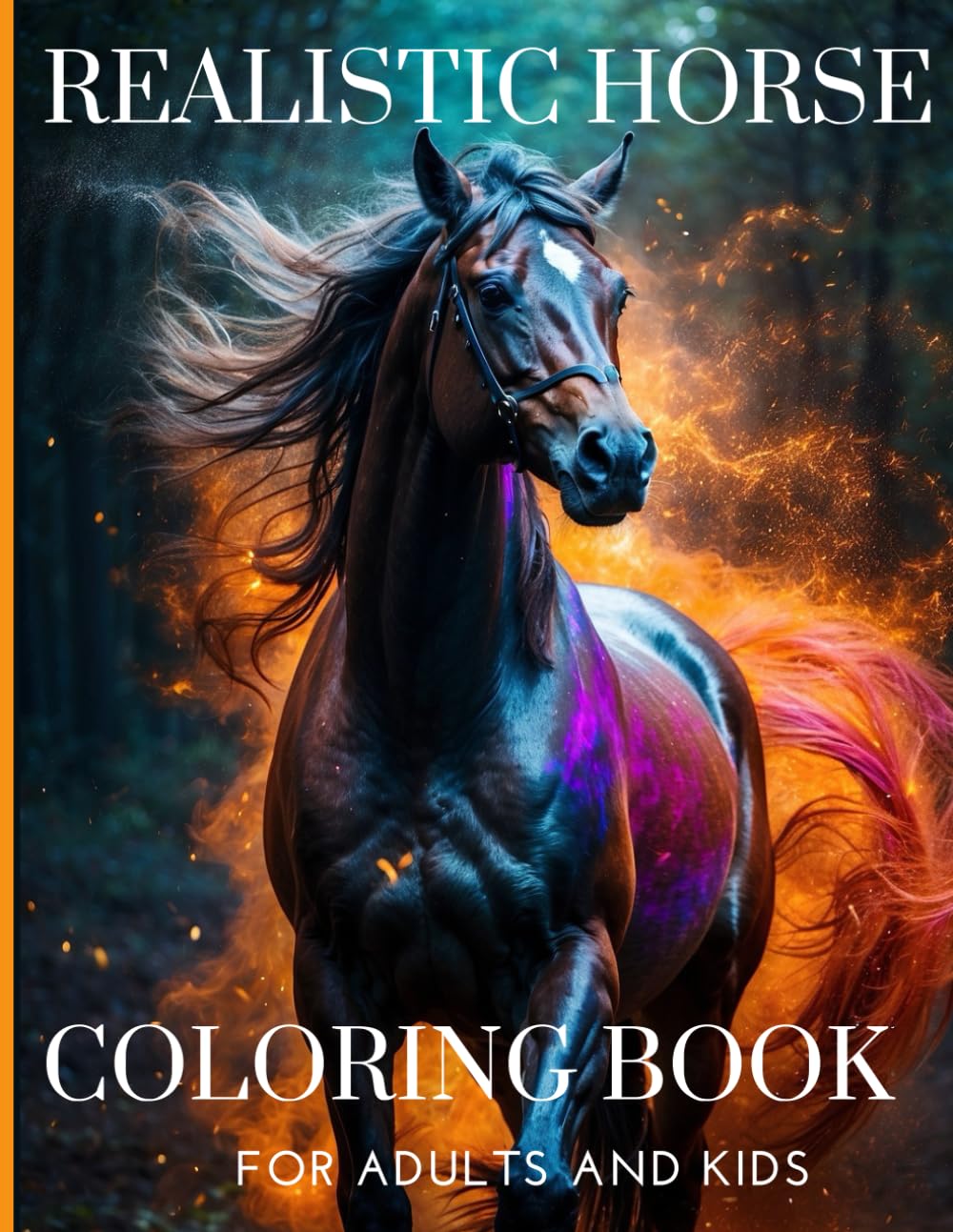 Amazon.com: REALISTIC HORSE COLORING BOOK FOR ADULTS AND KIDS ...