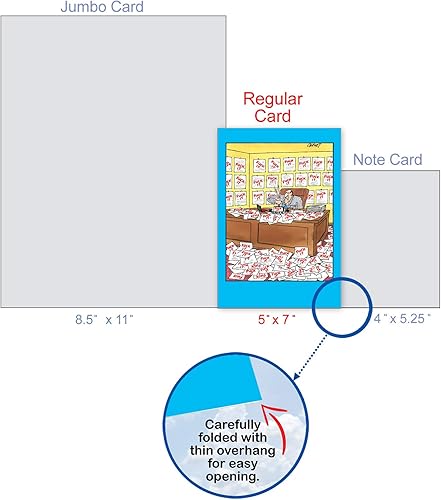 Miniatura 4 de NobleWorks - 1 Tarjeta de Felicitación de Feliz Cumpleaños Divertida - Humor de Cómics de Dibujos Animados, Tarjeta de Celebración de Cumpleaños -