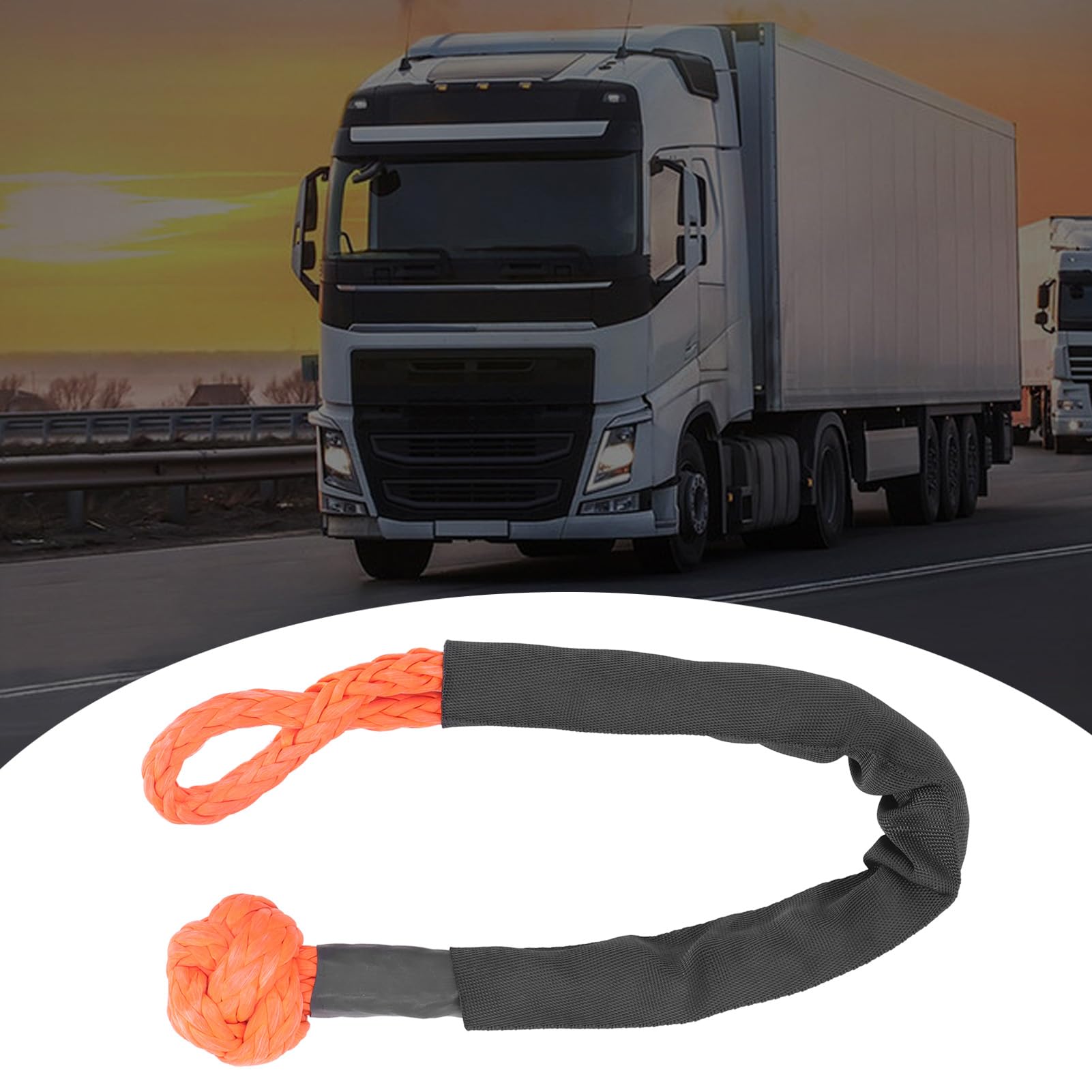 Soft Shackle, Easy To Set Up Non Break 35274lbs Maximum Strength Lightweight Smooth Sailing Soft Shackle Recovery Rope Strong for Off Road Towing