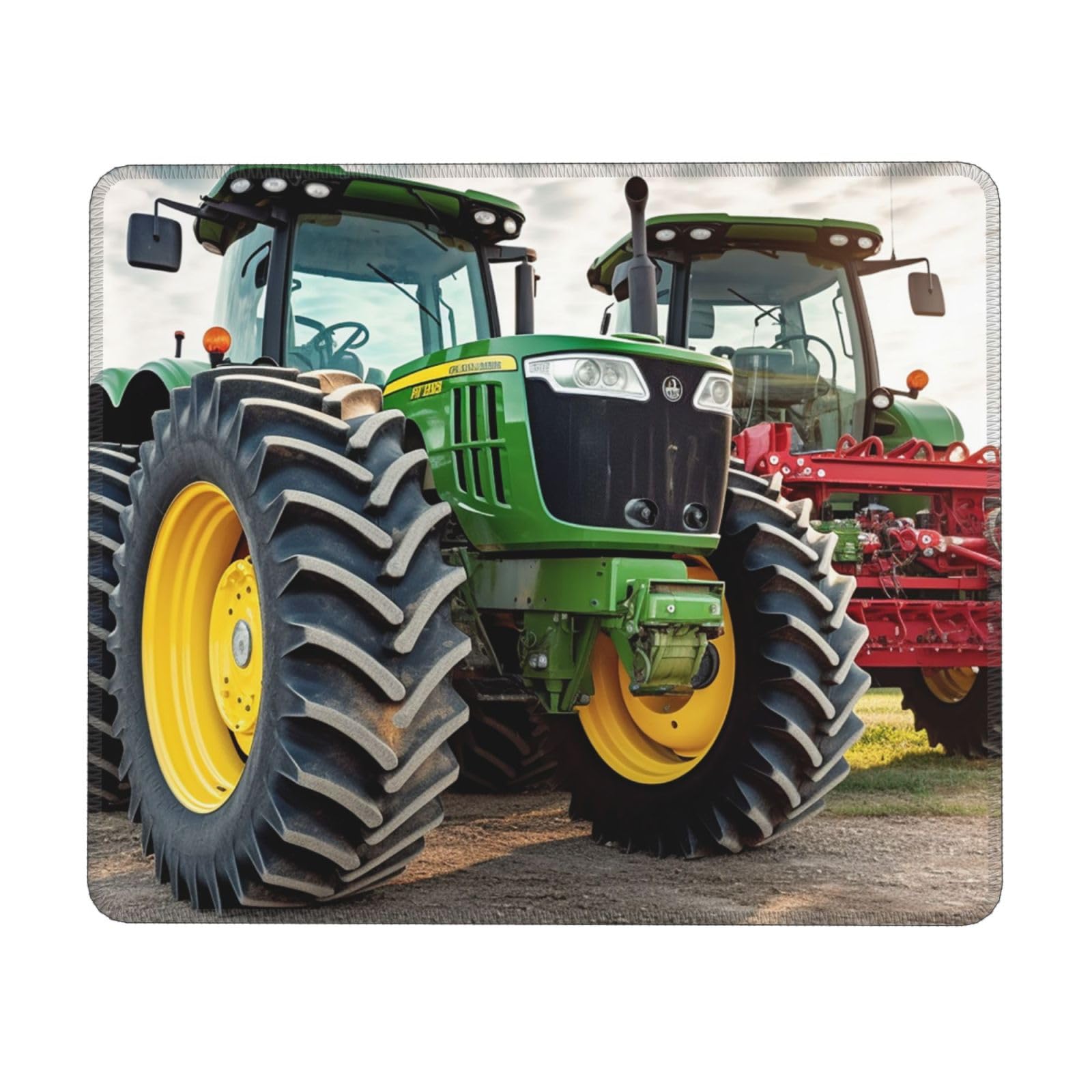 Spare Parts for Agricultural Machinery Printed Gaming Mouse Pad, Computer Keyboard Mouse Mat Desk Pad with Non-Slip Rubber Base and Stitched Edge for Home Office Gaming Work