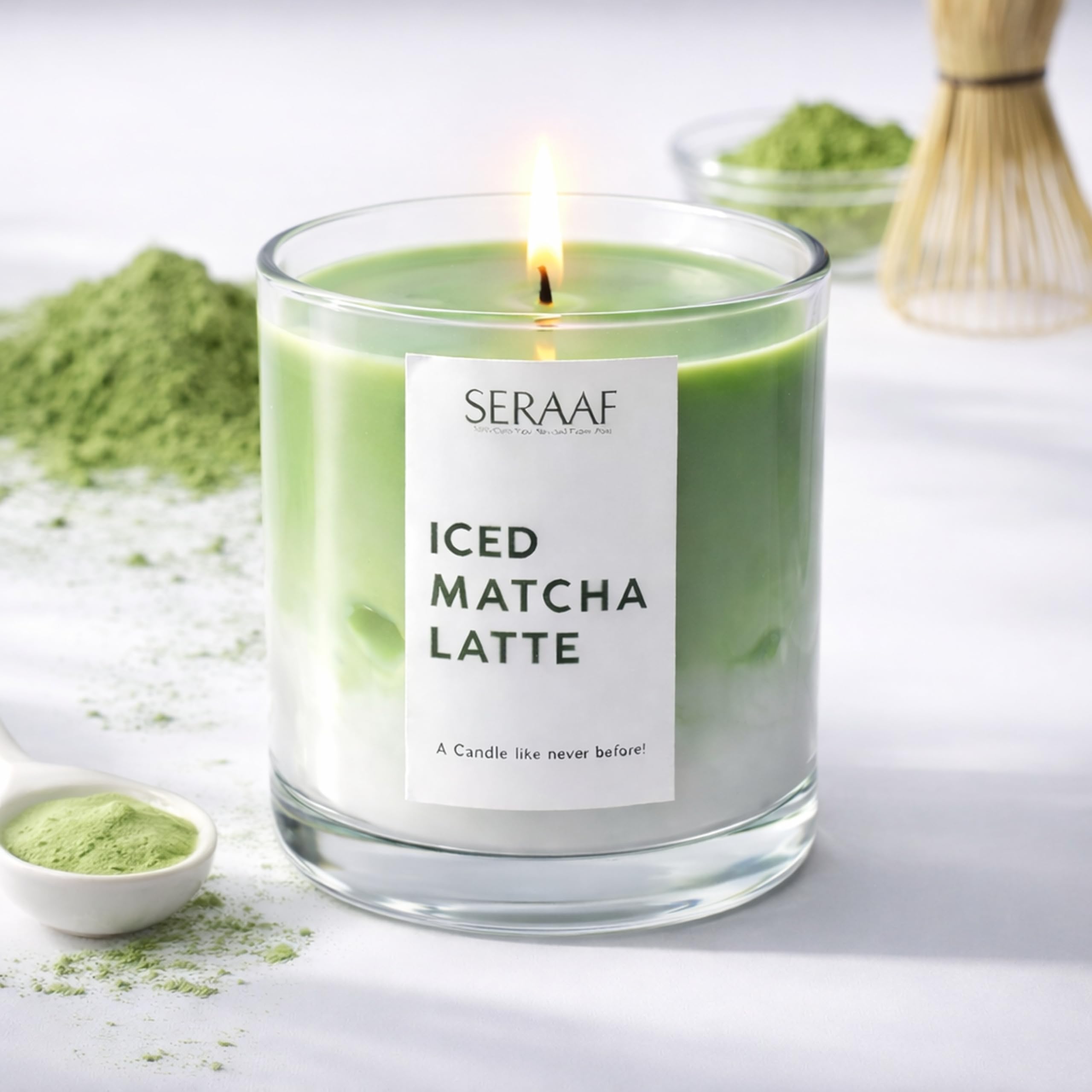 Iced Matcha Latte Scented Candle - 200g Soy Wax Aroma Candles for Decoration & Gifting, Lemon and Cucumber Fragrance, 60hr+ Burn Time, Ideal Unique Scented Candles for Gift, Birthday, Her-image-27