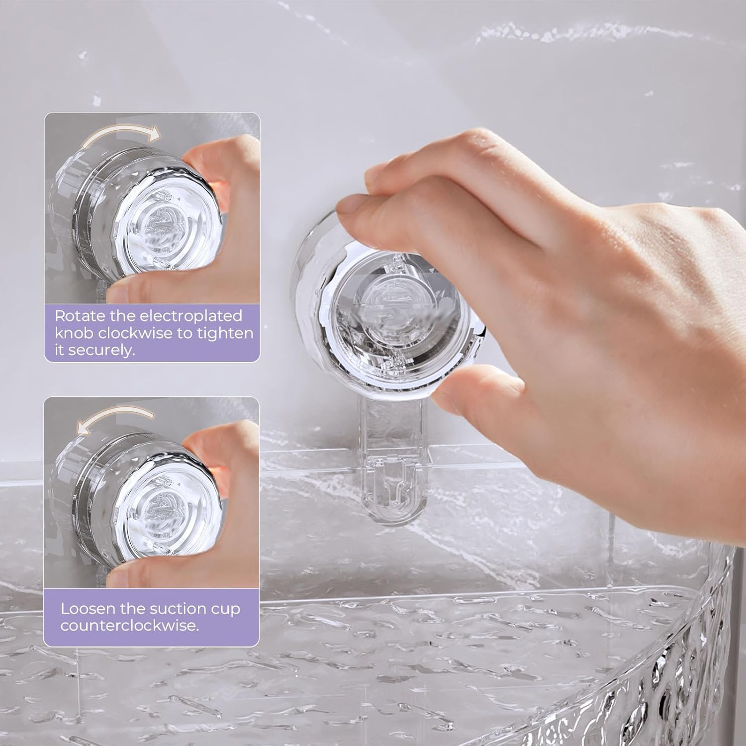 Soporte de plástico extraíble para baño, cocina, sala de estar, no requiere taladrar, fácil instalación, solución de almacenamiento versátil para iones domésticos