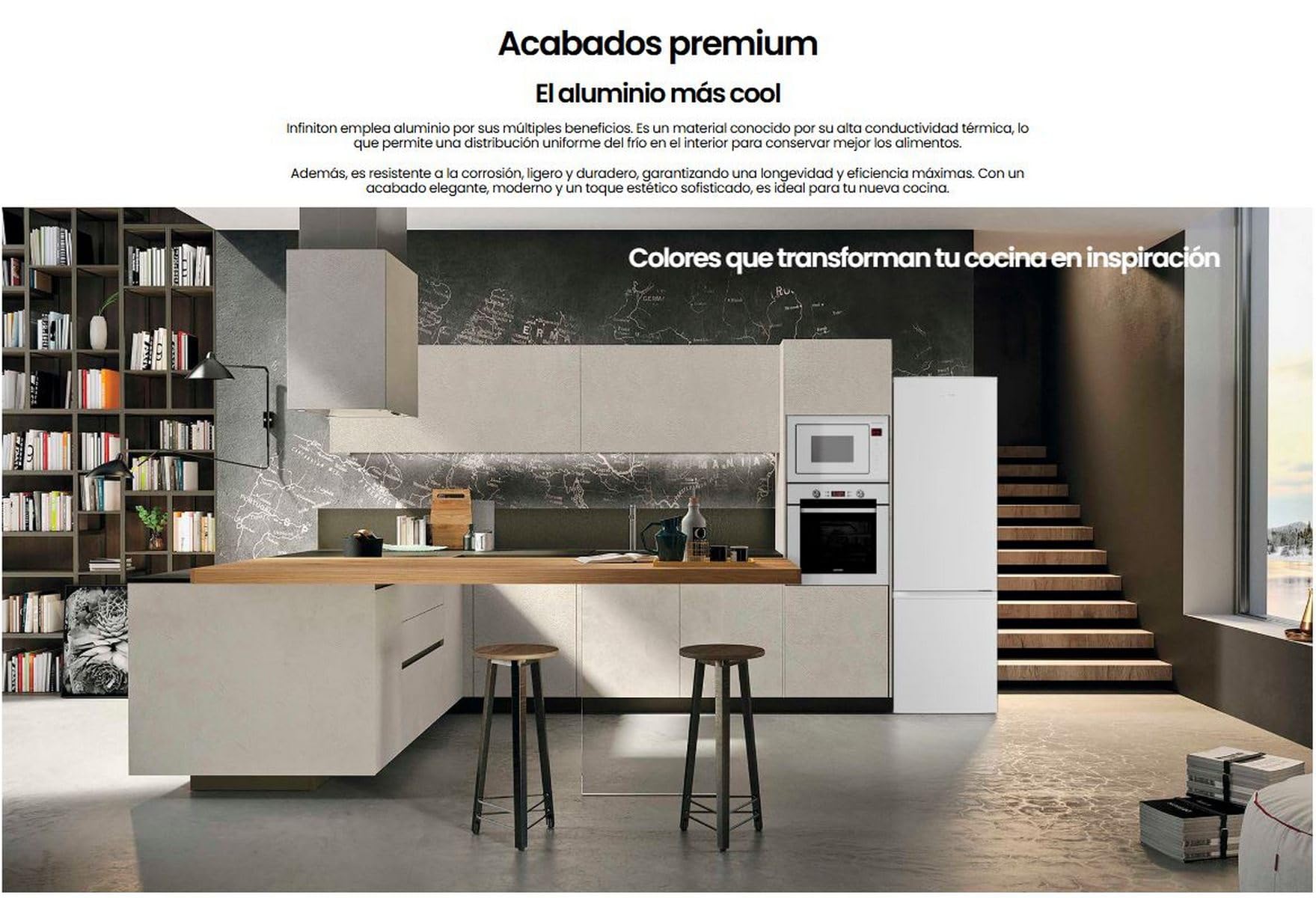 Frigorifico Combi INFINITON FGC-262C80, 180 cm, 262 Litros, E, Ciclico, Puerta Reversible, Control Mecánico (Blanco || FGC-262C80BEP)