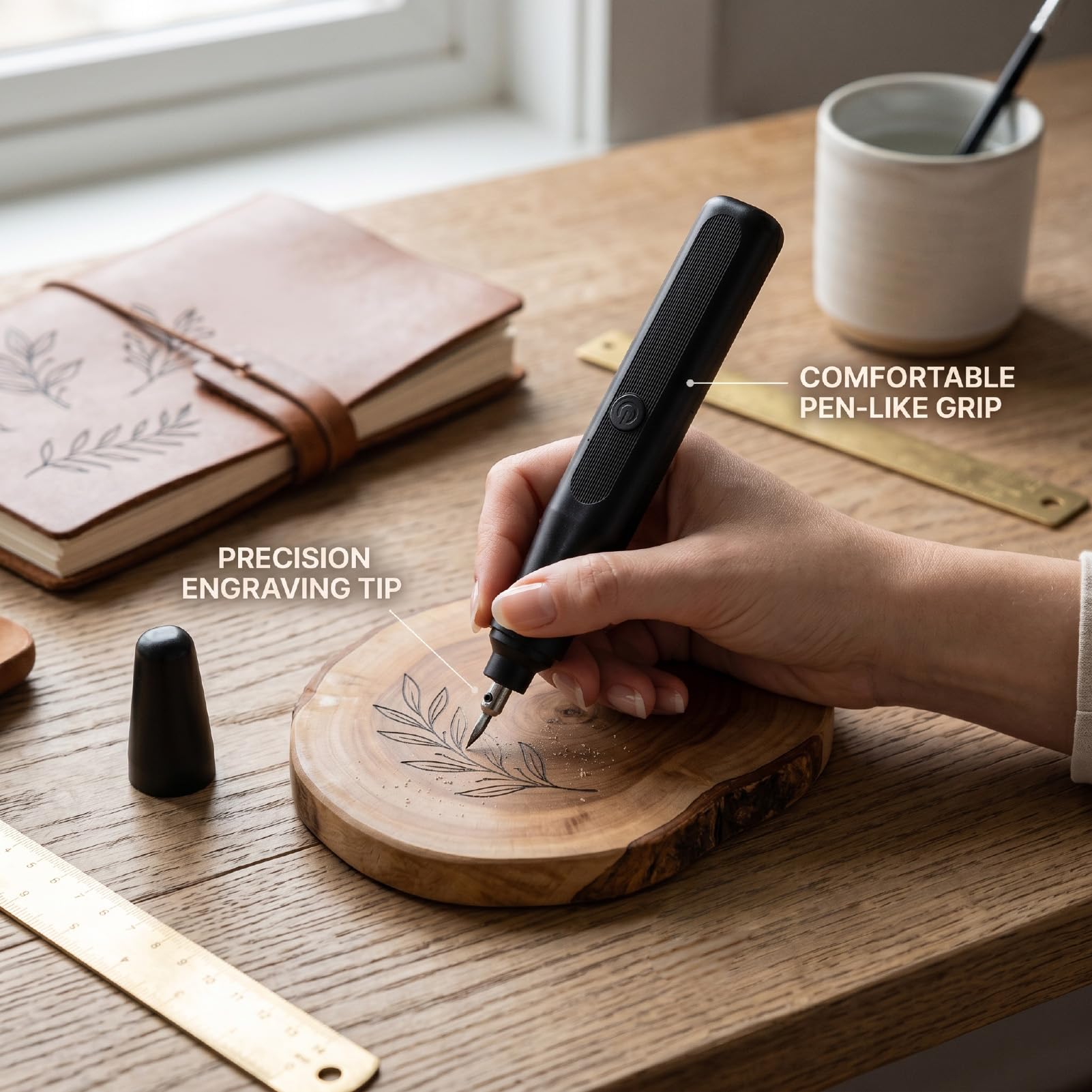 Generic Strumento Portatile Professionale per Taglierina a Ultrasuoni da 40 KHz per Lavori di Stampa 3D Precisi con 40 Lame di Ricambio e Design Ergonomico (Spina europea)