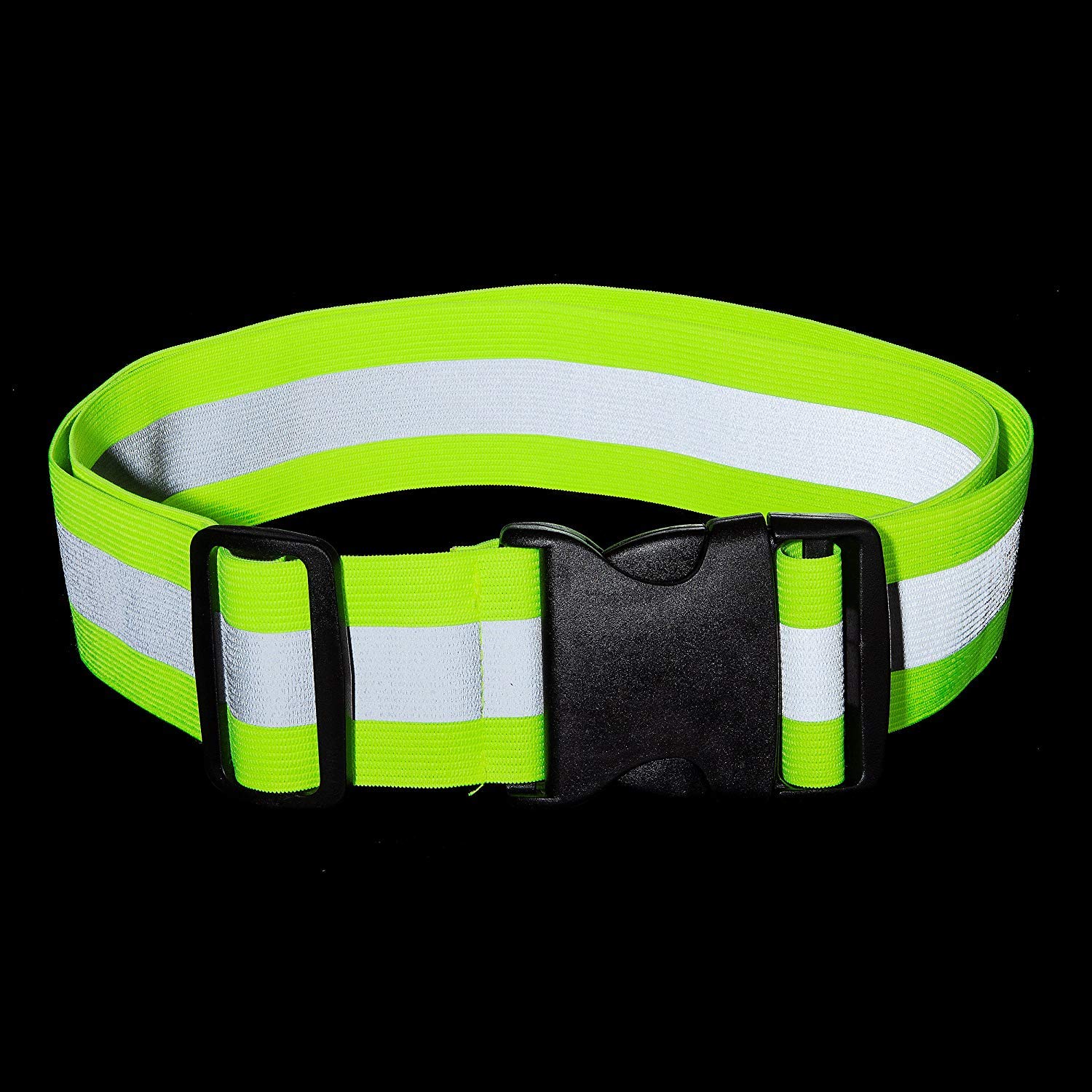 Best2go - Pack de 2 - Cinturón Reflectante de Seguridad para Correr, Ciclismo, Caminar, maratón Militar.