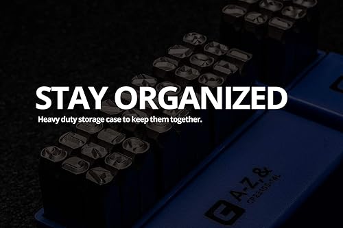 Miniatura 7 de Capri Tools Juego profesional de sellos de letras y números de 14 pulgadas, 36 piezas