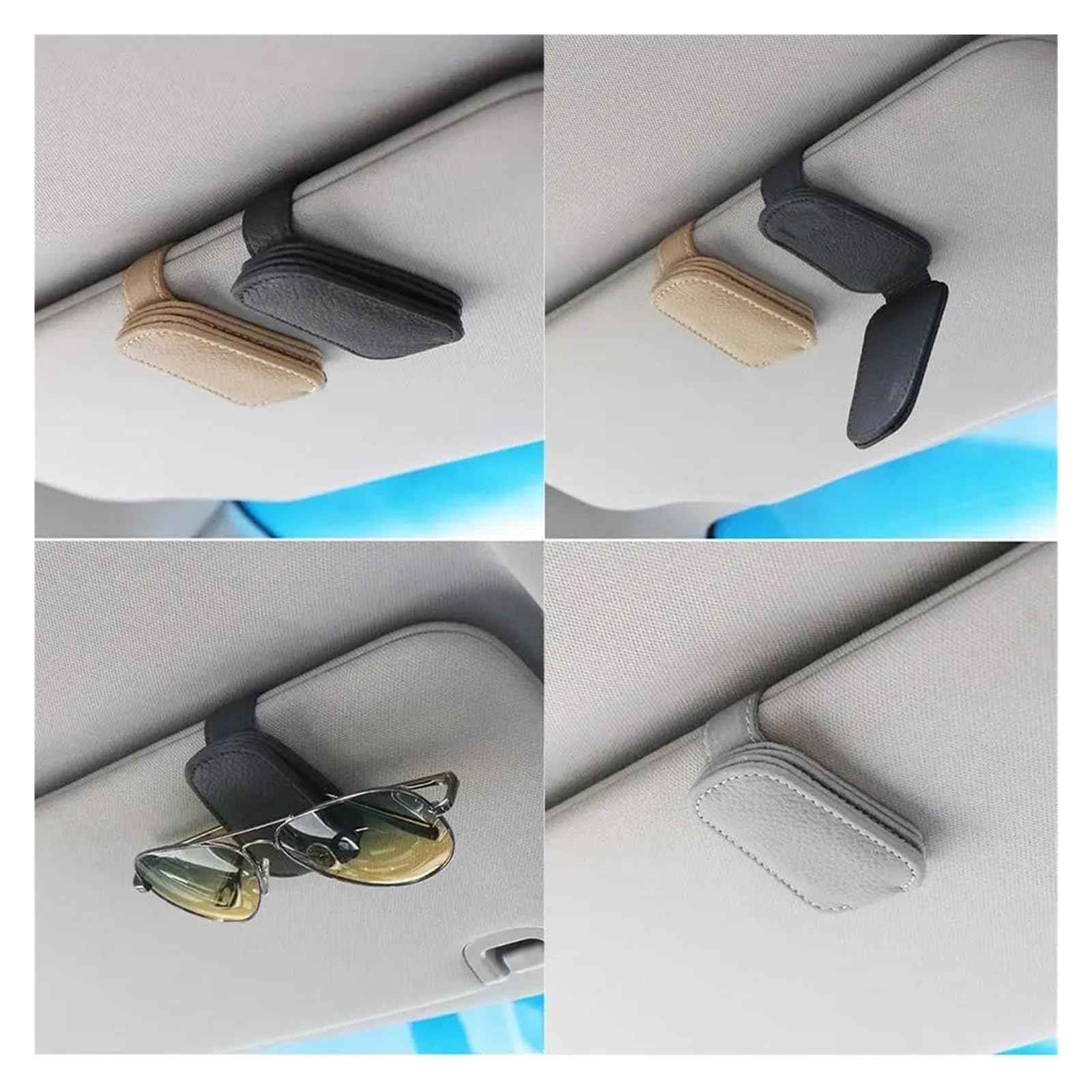 Funda Gafas Rigida Porta Gafas Magnético Para Coche - Soporte De