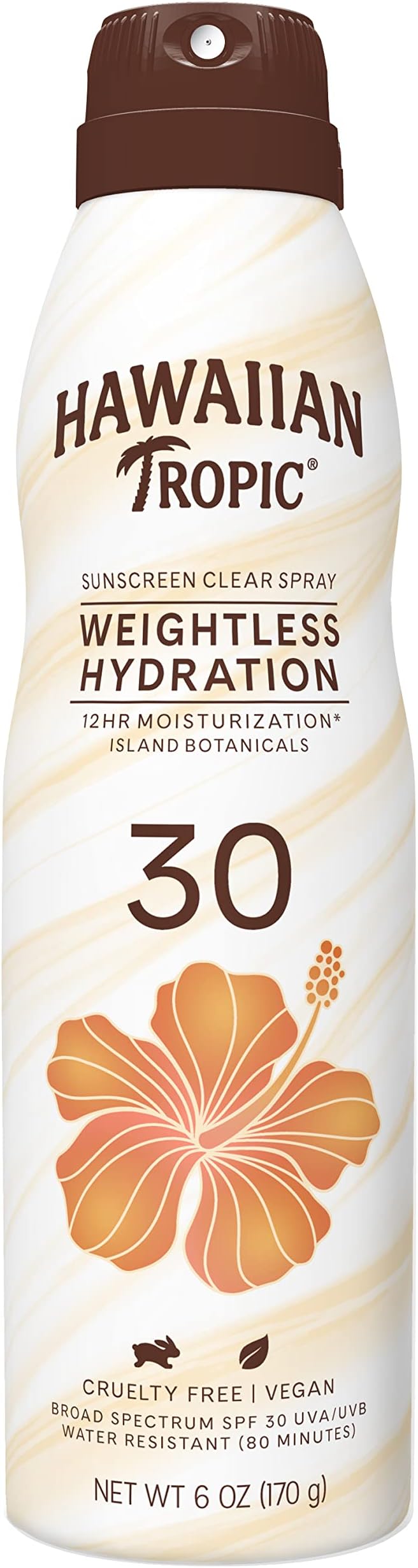 Silk Hydration Weightless Clear Spray Sunscreen, Broad-Spectrum Protection, SPF 30, 6 Ounces
