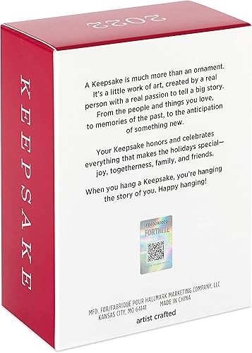 Miniatura 4 de Hallmark Keepsake Adorno de Navidad 2022, llama de botín dorado de Fortnite