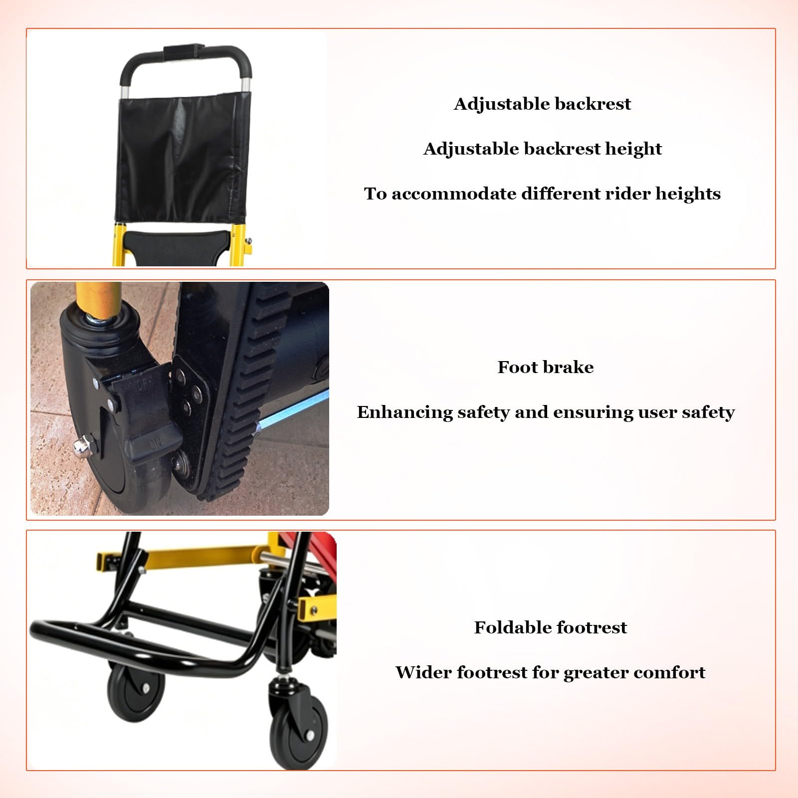 Silla De Ruedas Eléctrica Elevadora para Subir Escaleras,Silla Salvaescaleras,Plegable Y Portátil,Estructura De Aleación De Aluminio,Apta para Personas Mayores 13ah