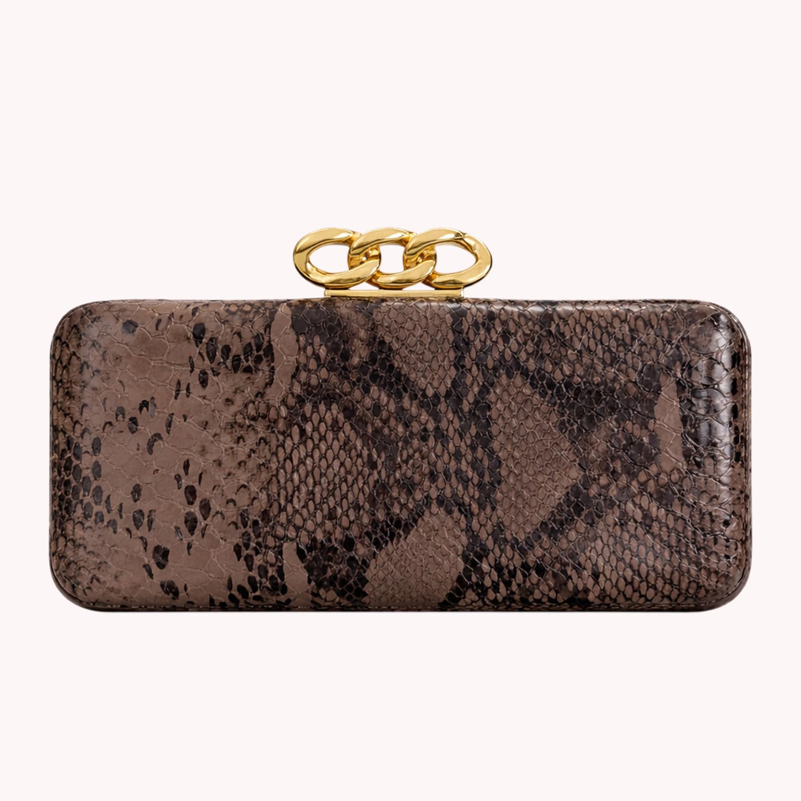 Bolsos de Mano de Piel sintética con Hebilla Dorada, Bolso Cruzado con Estampado de Serpiente, Cadena Desmontable para Mujer, Evento de graduación y ocasión Especial (Estilo 5)