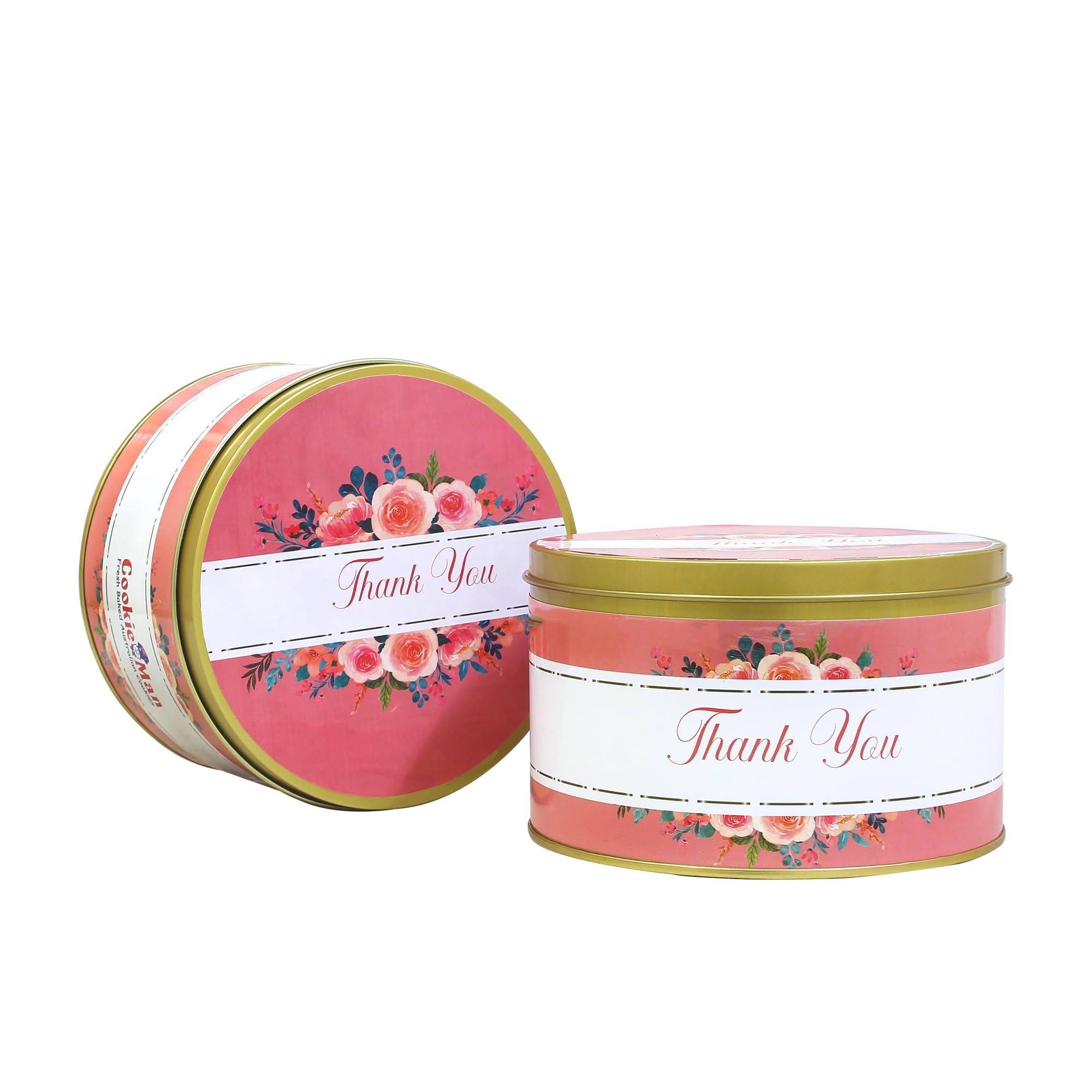 Thank You Gift Pack - 300g | Perfect For Return Gifts | Assorted Cookies Gift| Butter Cashew | Freshly Baked Australian Cookies In 5 Flavours | Tin Hampers For Friends And Family