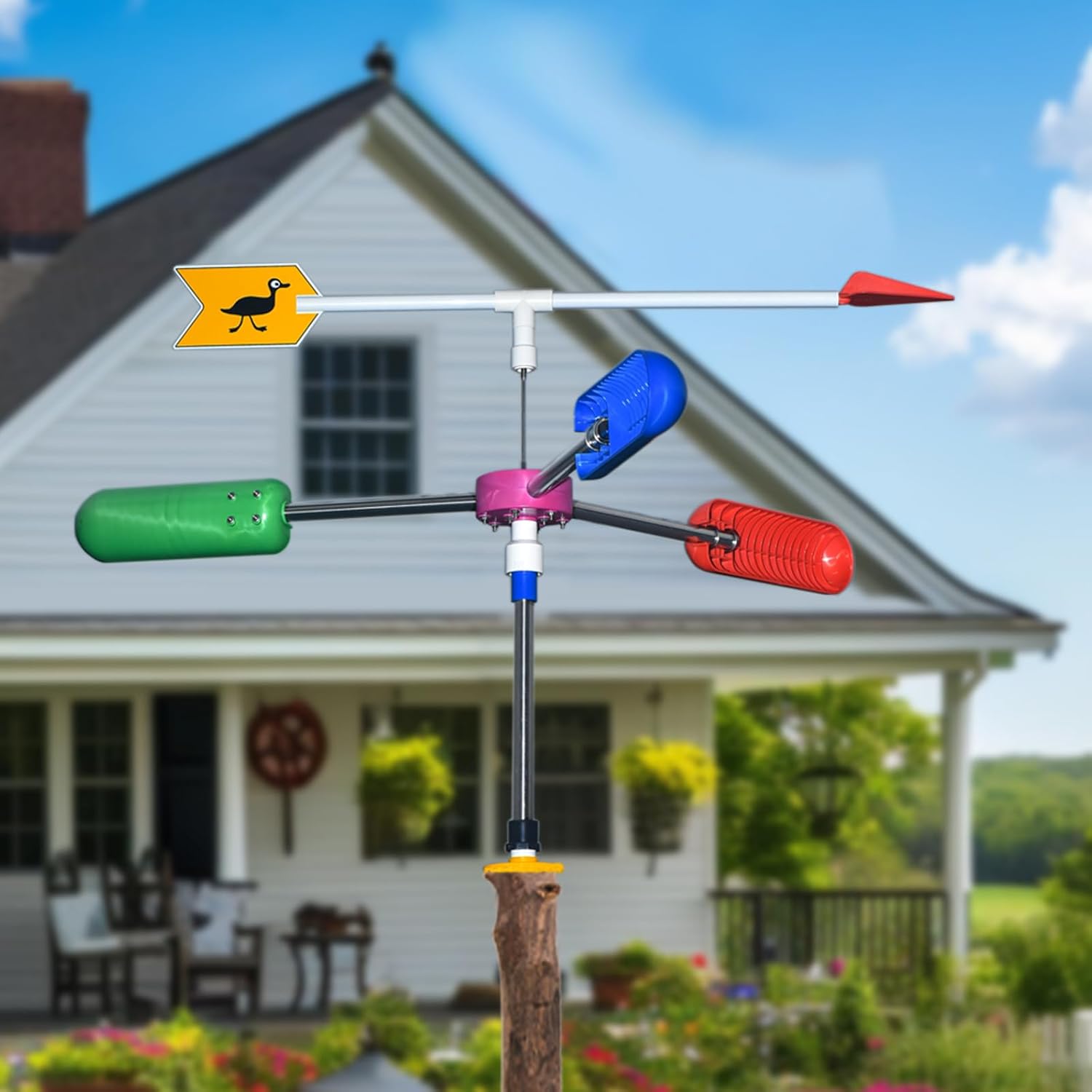 Non-Stop Spinning Wind Spinners Wind Direction Indicators Large Whirligig for Yard Wind Socks for Outside Weather-Resistant 39inch Diameter
