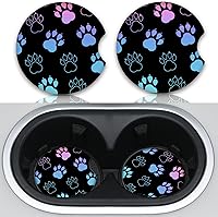 Vista 1 de Absorbent Car Coasters for Cup Holders, 2 Pack Universal Neoprene Car Coasters with Finger Slot, Auto Accessories for Women & Men,2.56"(Gradient