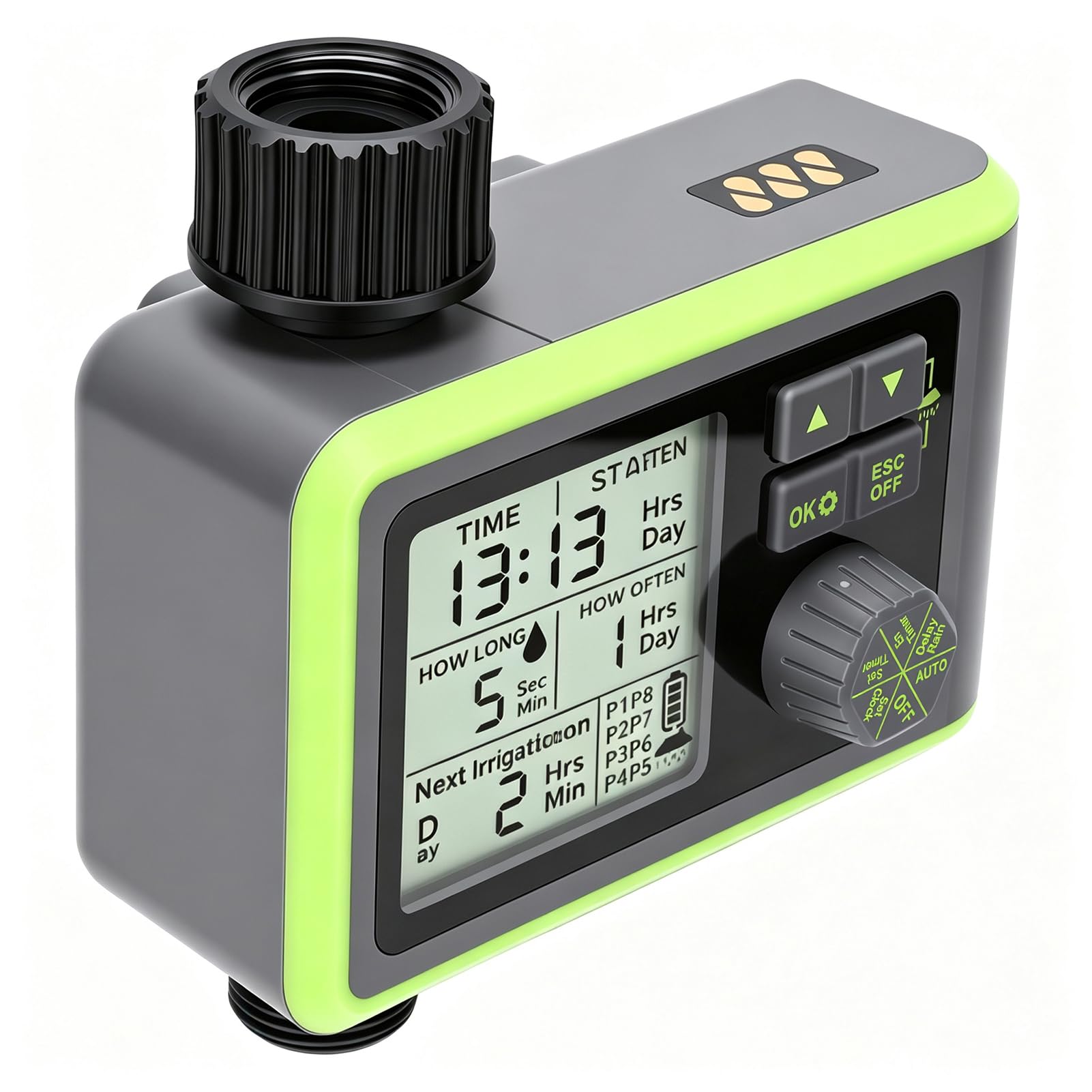 Naroote Irrigatore da Giardino con Timer e Sensore Pioggia