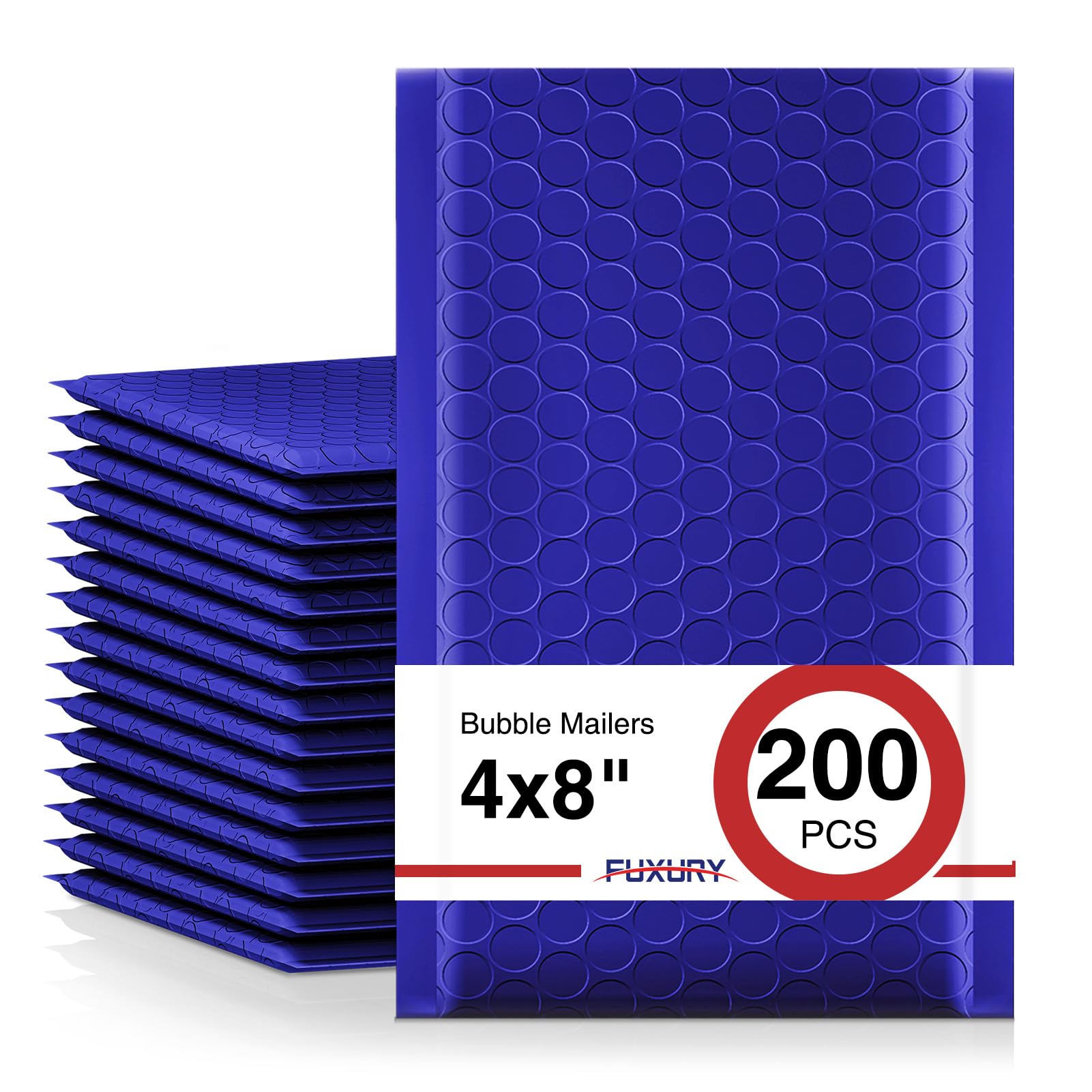 Fuxury Bubble Mailers 4x8" 200 Pack Waterproof Padded Envelopes