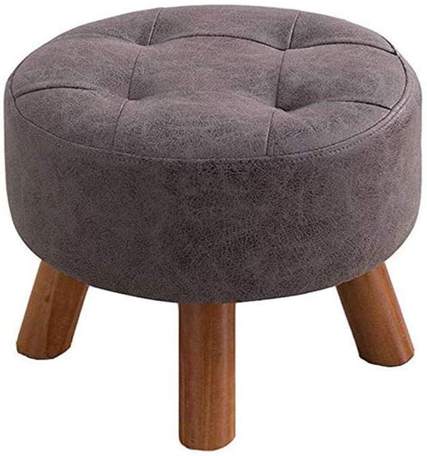 Taburete tocador y banco de zapatos de madera maciza gris para tu recibidor