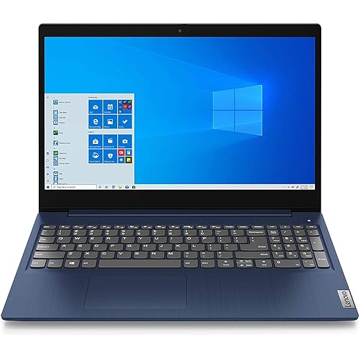 Lenovo Notebook IdeaPad 3 de 15,6 polegadas HD de alto desempenho, processador Intel Core i5-1035G1 Quad-Core, 8 GB de memória, SSD de 256 GB, HDMI, webcam, Wi-FI, Windows 10