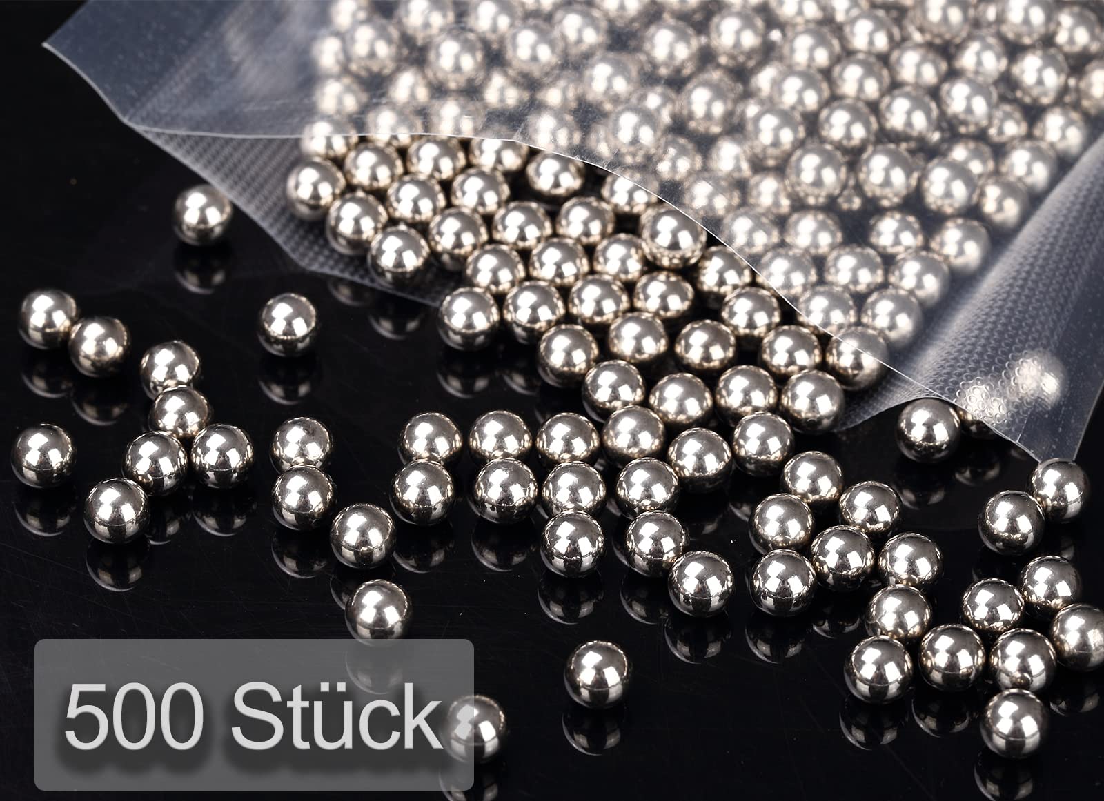 1000 Billes D'Acier 0.88g 6mm – Billes De Précision Pour Airsoft, Revêtement Nickel Anti-Rouille, Idéal Pour Le Tir Sportif Adulte
