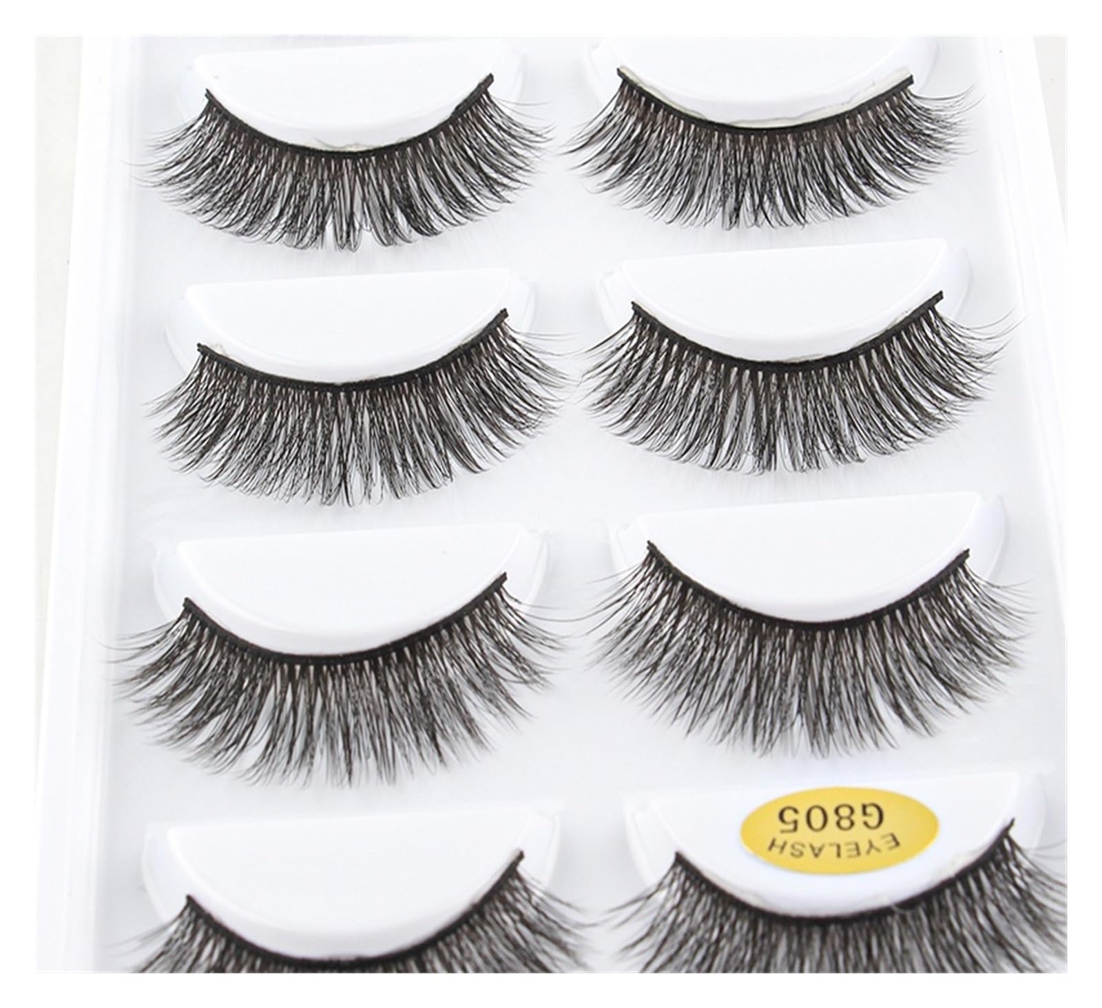 UAMOU Luzem 2/50/100 pudełek Rzęsy Faux Cils 3D Mink Lashes Naturalna objętość Przedłużanie rzęs Sztuczne rzęsy luzem Cilios Cheerfully (Color : G501, Size : 30 Boxes)