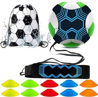 AFAIK Juego de entrenamiento de fútbol con conos de fútbol, dispositivo de entrenamiento de fútbol, manos libres, accesorios de entrenamiento para fútbol, fútbol, fútbol, fútbol, fútbol, fútbol, rugby