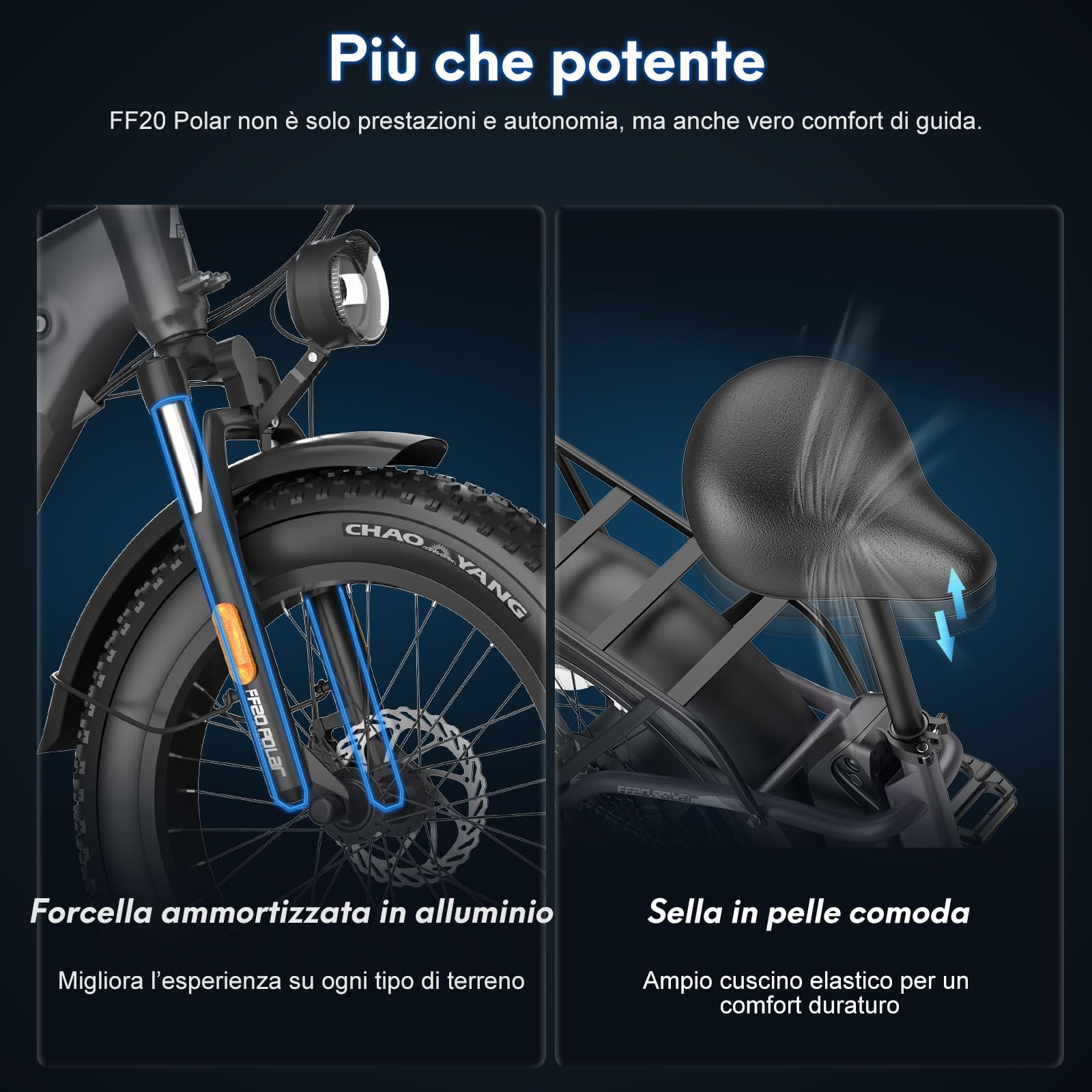 Fafrees Bici Elettrica Pieghevole Due Batterie 48V/12Ah×2 Bicicletta Elettrica, 20"×4.0 Fat Tire, Autonomia di 160km, Fat Bike Ebike per Adulti Uomo Donna, con Schermo LCD, Specchietti