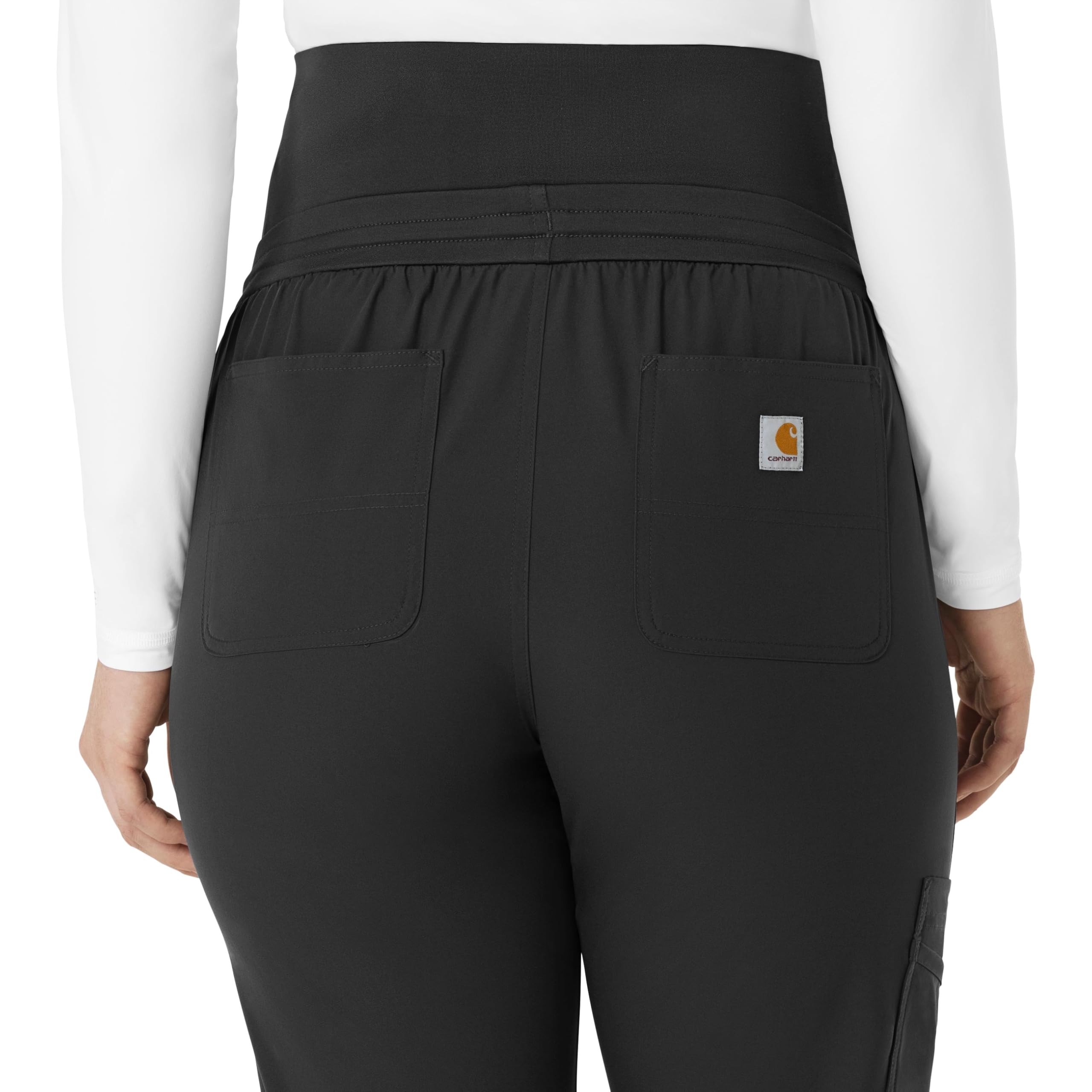 Carhartt Women's Maternity Jogger Scrub Pant, Black
