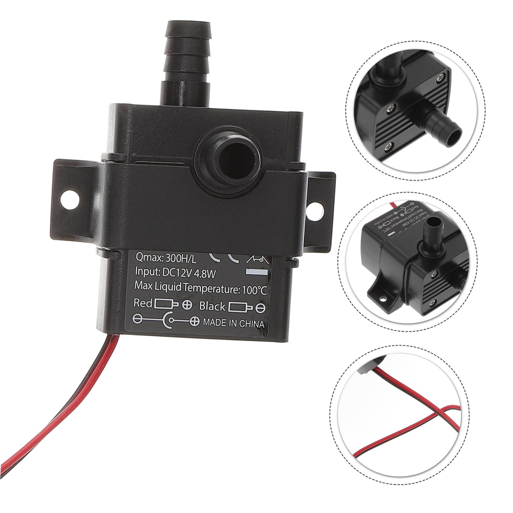 BCOATH 12V Mini Submersible Water Pump for Fish Tank Compact Aquatic Fountain Pump with Low Noise for Aquariums and Pet Water Fountains Powerful and Efficient