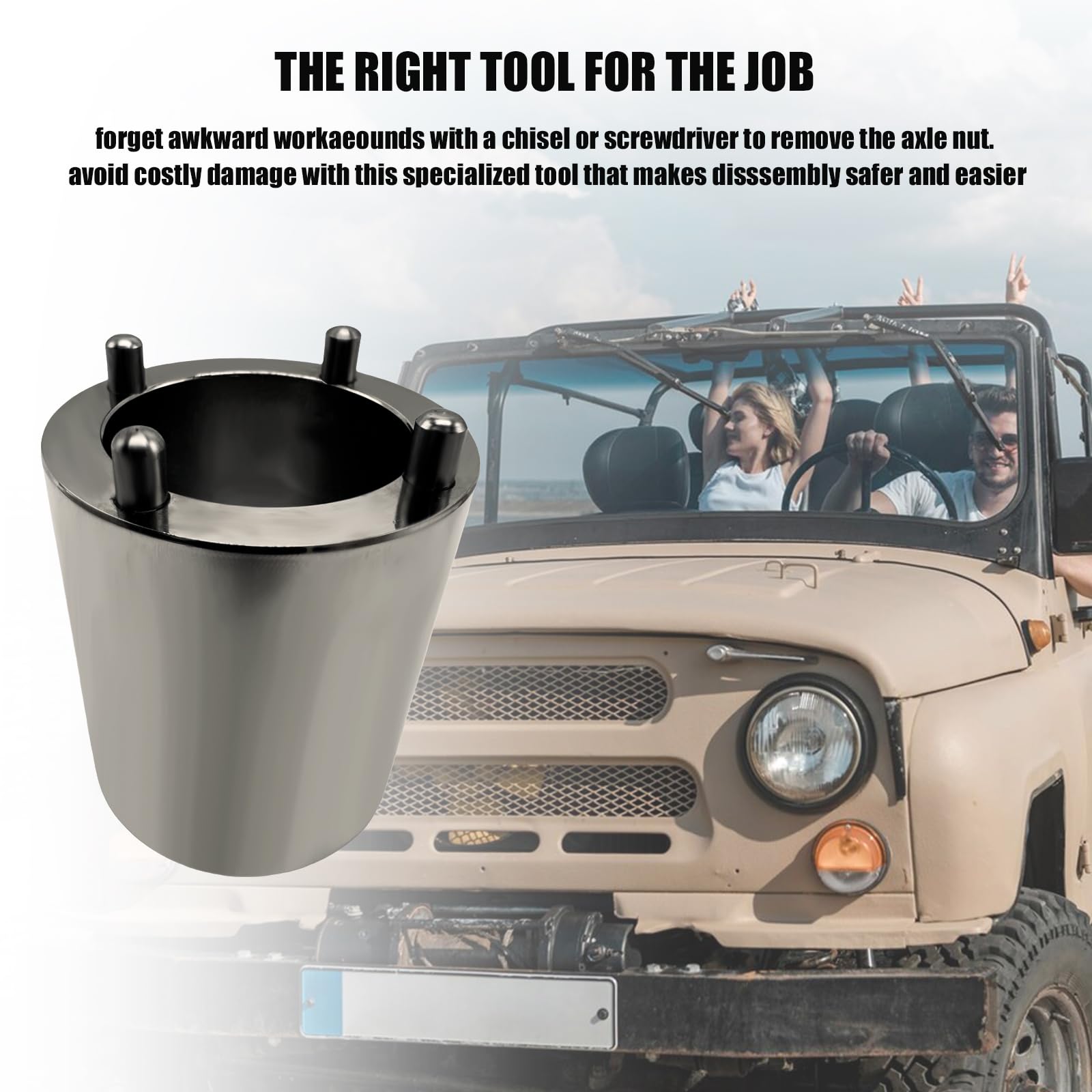 Amazon.com: Axle Nut Socket, Spindle Nut Socket 1/2 in Drive, Axle