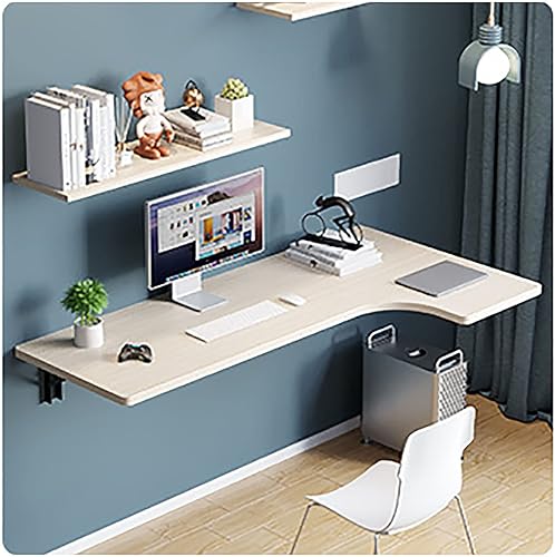 Miniatura 1 de OCAZI Mesas de hojas sueltas para espacios pequeños escritorio flotante plegable para montar en la pared escritorio montado en la pared mesa