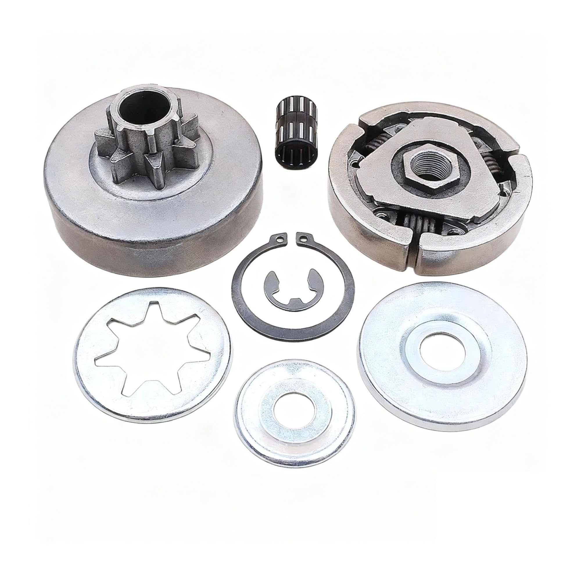 Kit de cojinete de agujas for embrague de motosierra de 3/8" y 7 engranajes, compatible con 038 038AV MS380 MS381