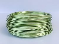 Vista 22 de Alambre de aluminio anodizado calibre 15 de 49 pies para hacer joyas y manualidades (0.059 in, negro, 41510)