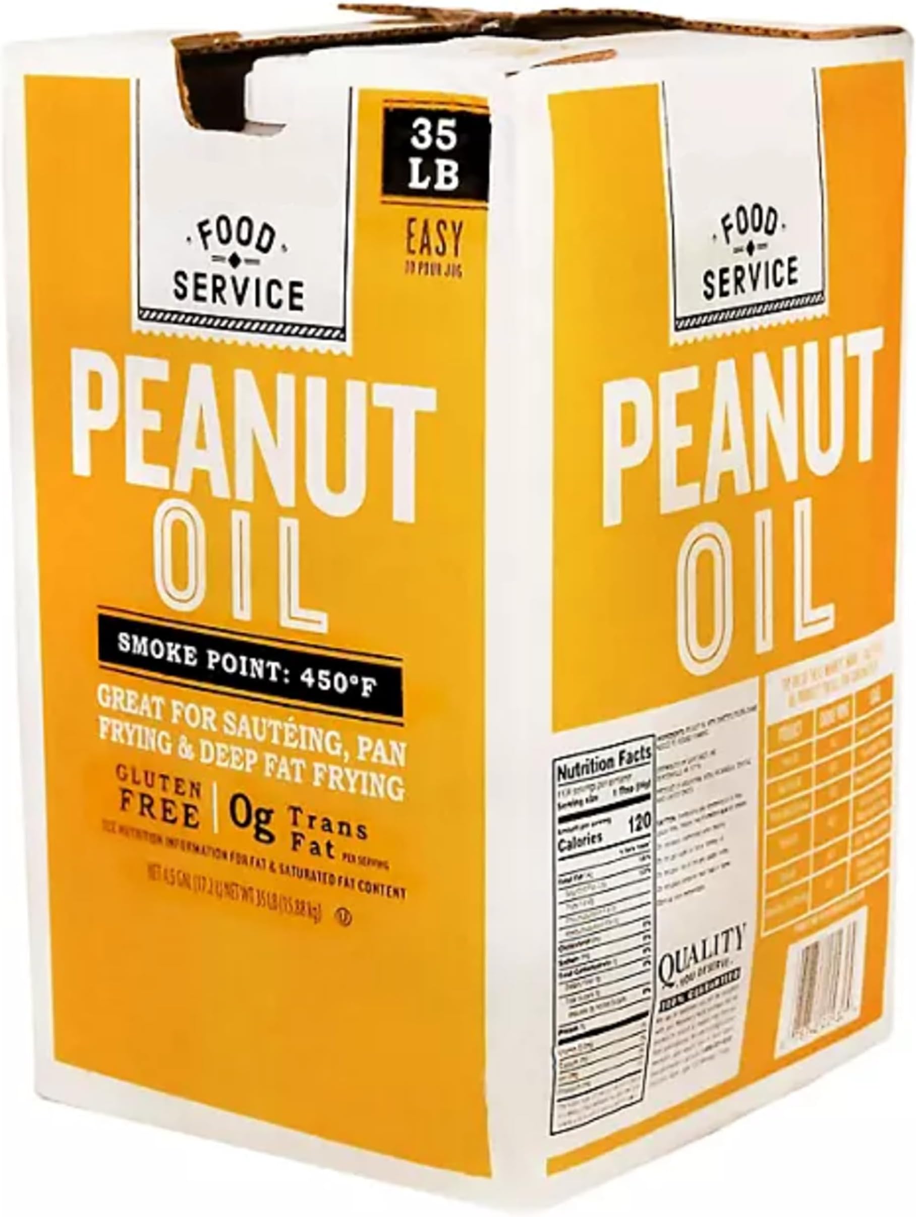 (4.5 Gallons) - ANF Brands Pure Peanut Oil - High Smoke Point, Nutty Flavor, Ideal for Frying and Cooking