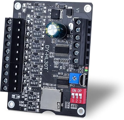 Miniatura 7 de Módulo de reproducción de voz de 60 W, compatible con tarjeta TF (32 GB máximo), PEMENOL DC 9-24 V, módulo de sonido, reproductor de música,