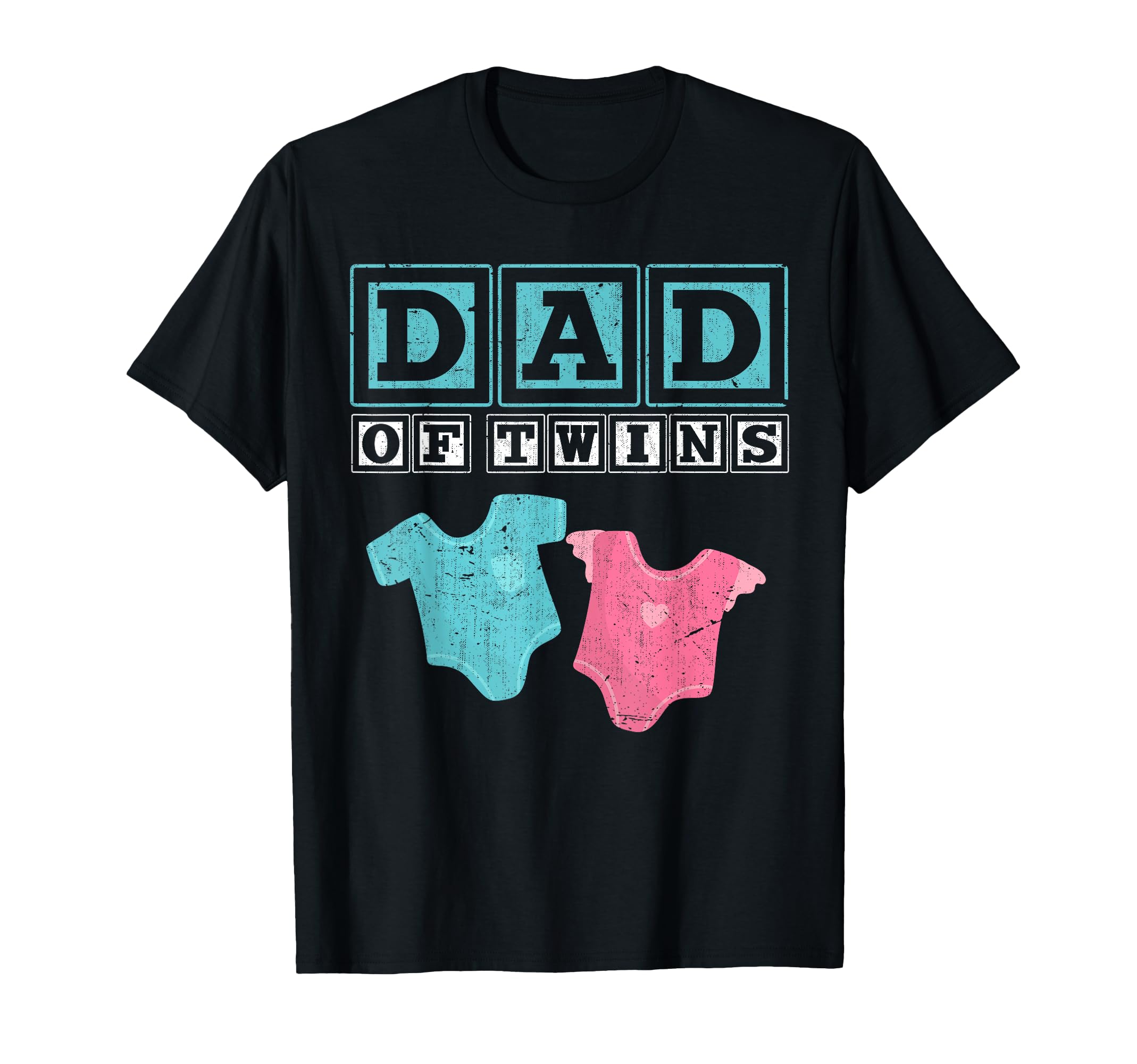 Dad of Twins Family Daddy Fathers Day Future Parents T-Shirt