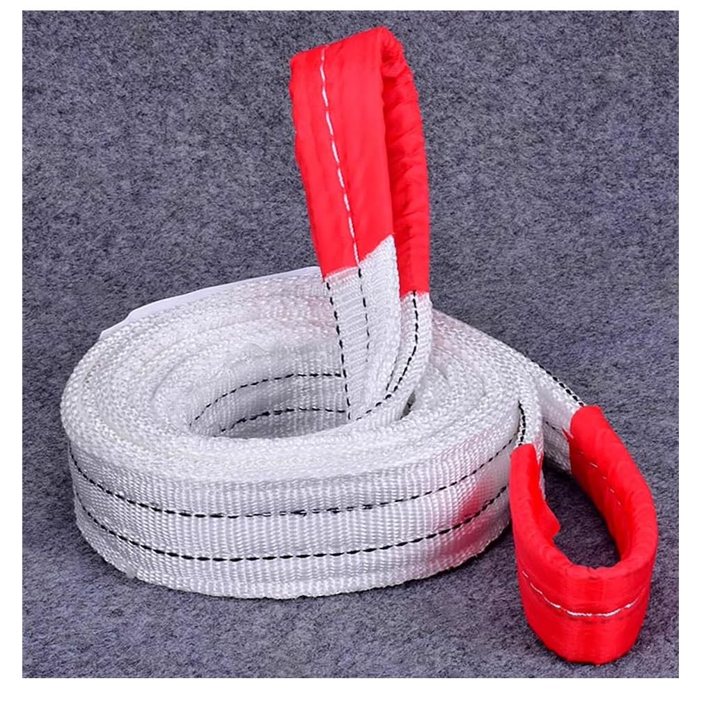 NGDFGR Thickened Lifting Straps Flat And Durable Industrial Lifting Straps 5,10T Trailer Crane Rope Sling Lifting Heavy Objects Nylon Slings,10T-6M