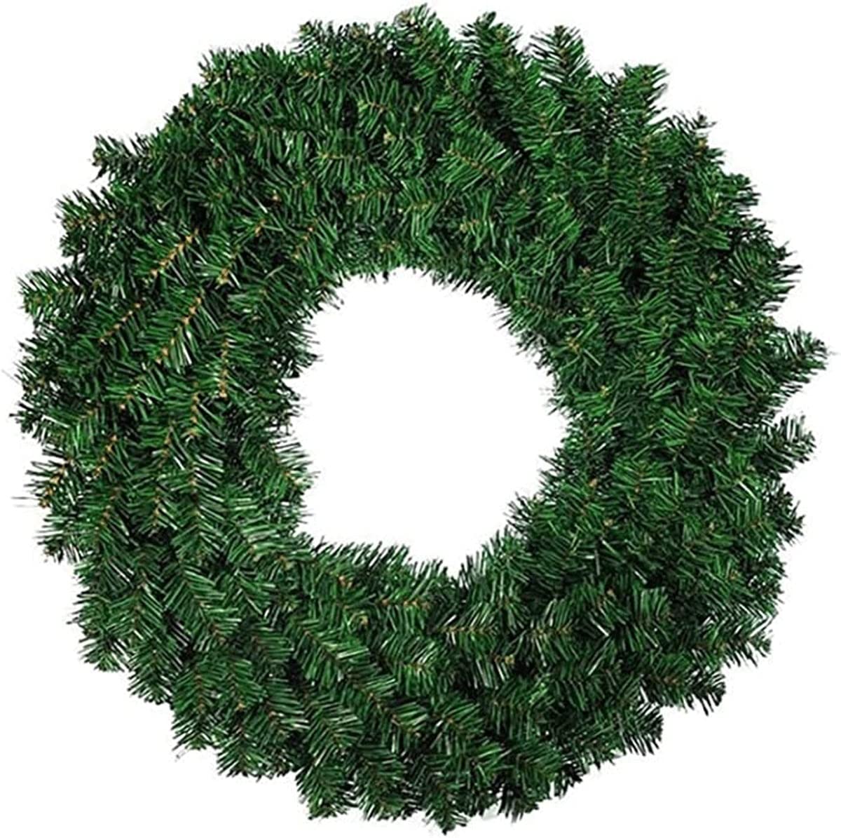 CELOTUS Türkranz 1 Stück grüne künstliche Kiefernkranz Girlande for Haustür Fenster Kamin Weihnachtsdekoration for Hausgarten Party Hochzeitsdeko