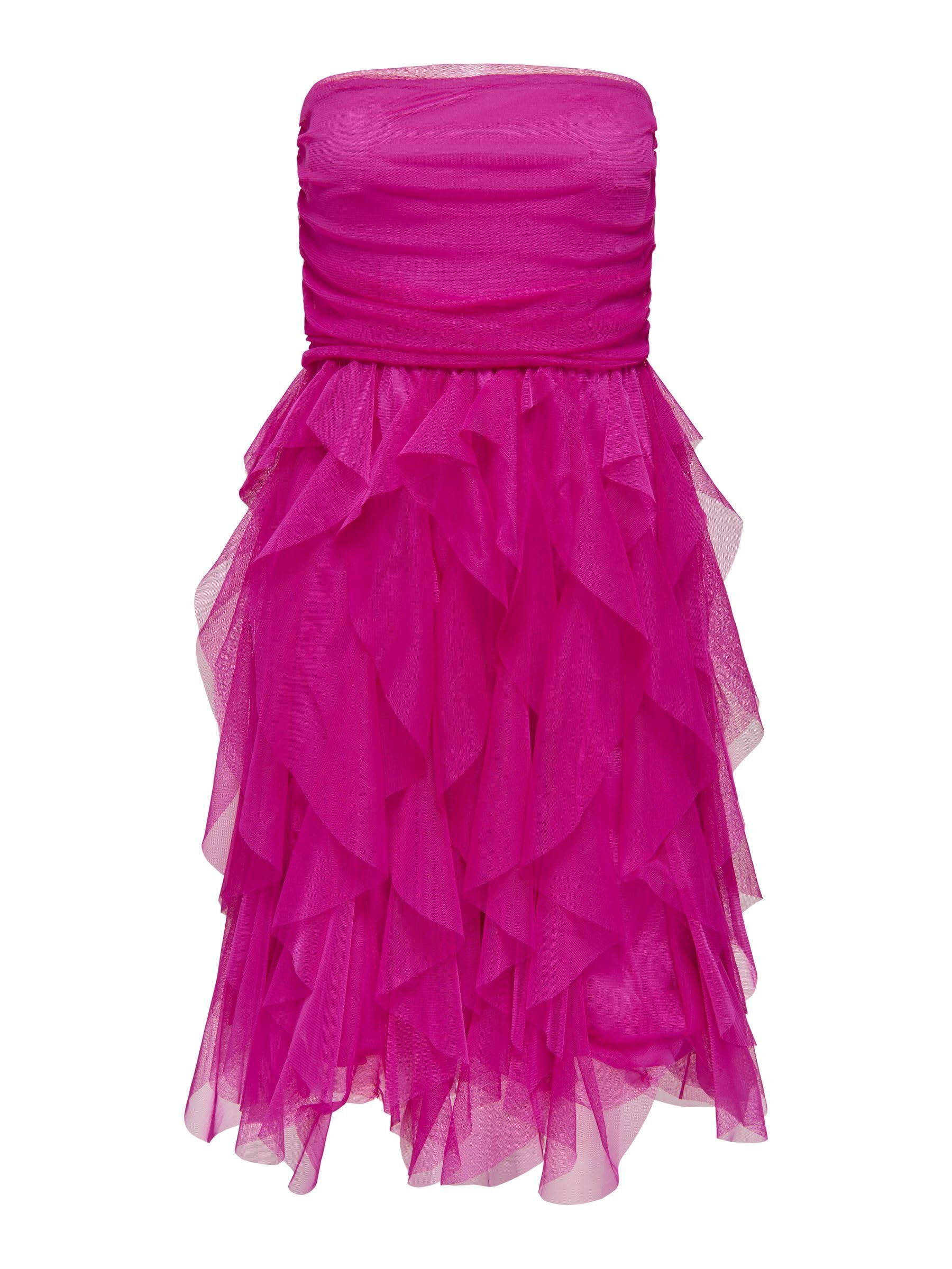 Only Onlhighsky S/L Ruffle Midi Dress Jrs Onlhighsky S/L Ruffle Midi Dress Jrs Donna (Pacco da 1)